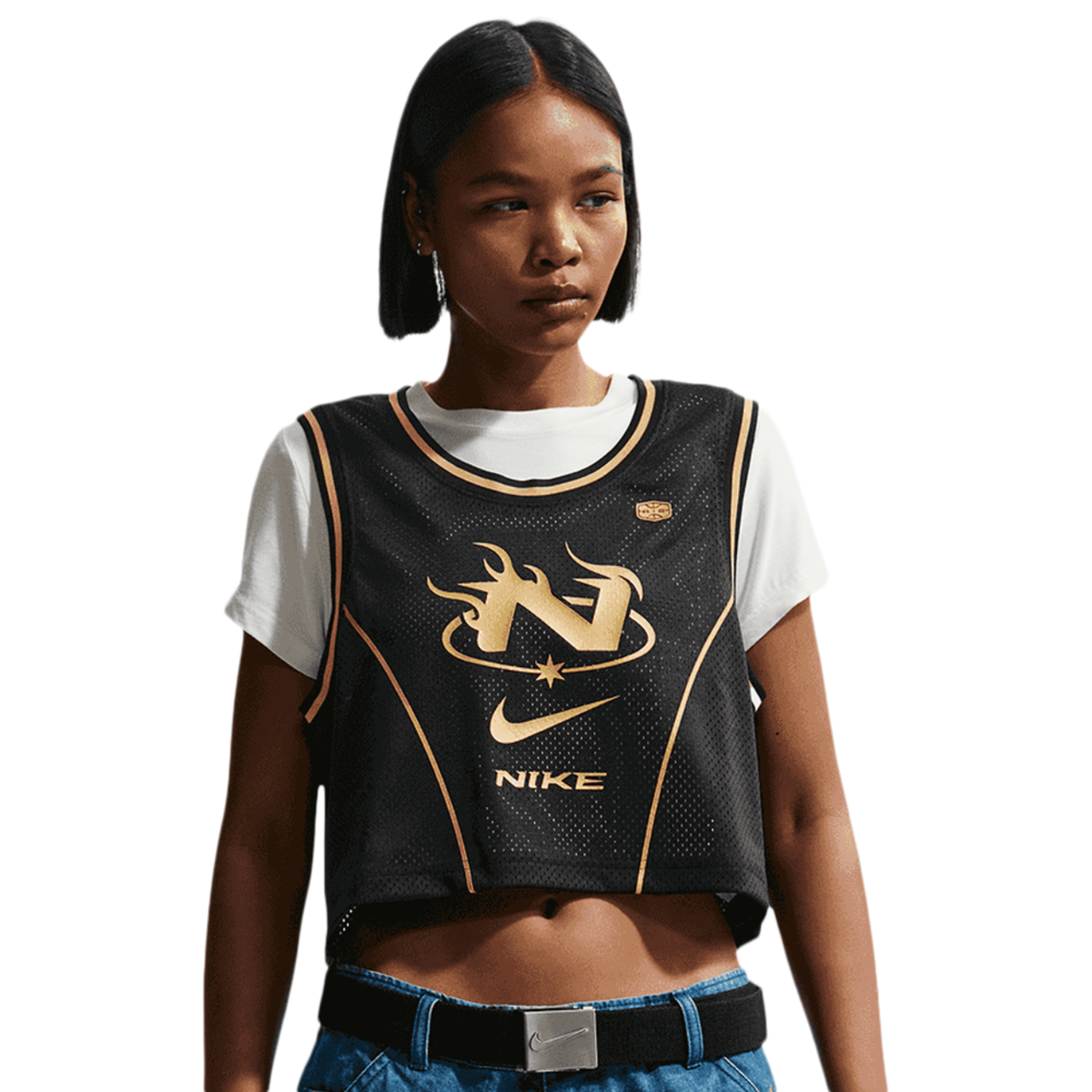 Nike NSW Mid Crop Swoosh Jersey - Women's | Foot Locker