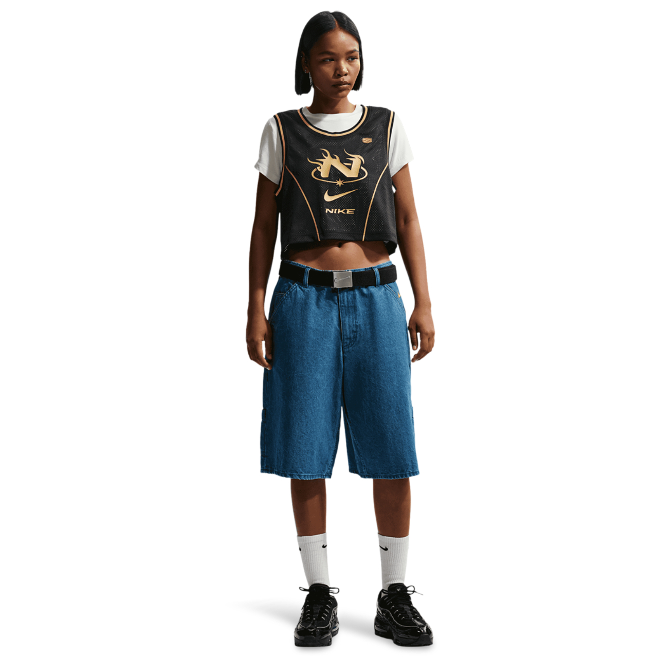 Nike NSW Mid Crop Swoosh Jersey - Women's | Foot Locker
