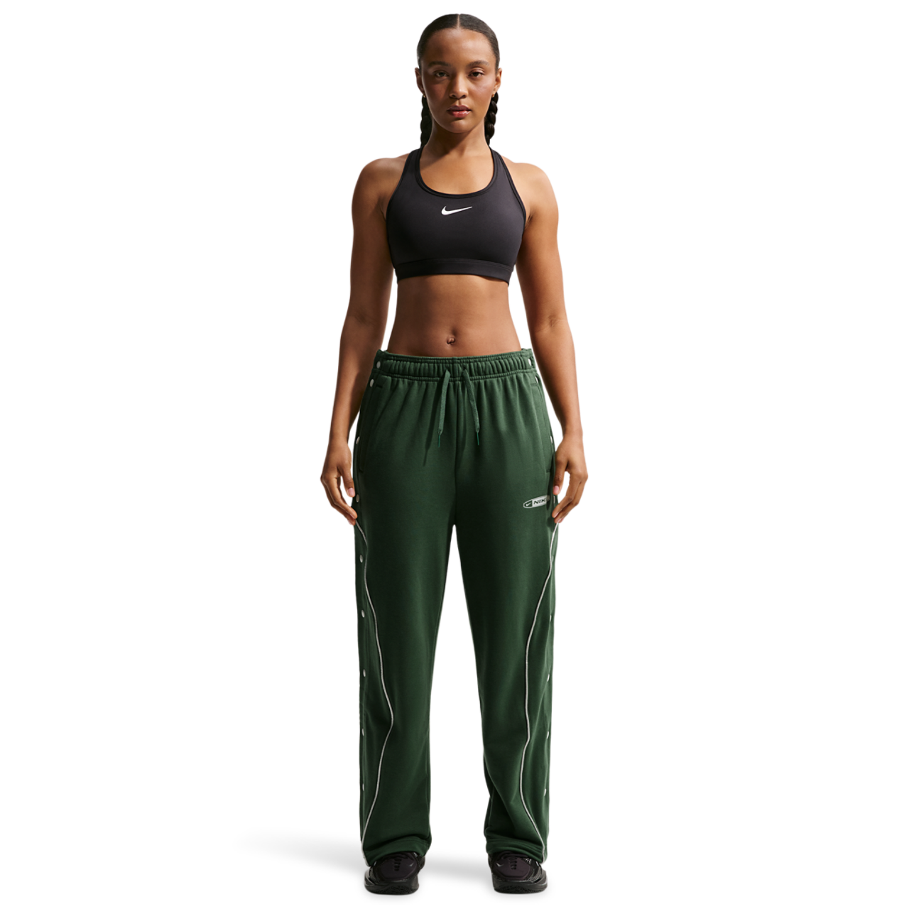 Nike Dri-FIT Swoosh Fleece Tearaway Pants Image 3 of 4. Tap to open photo gallery.