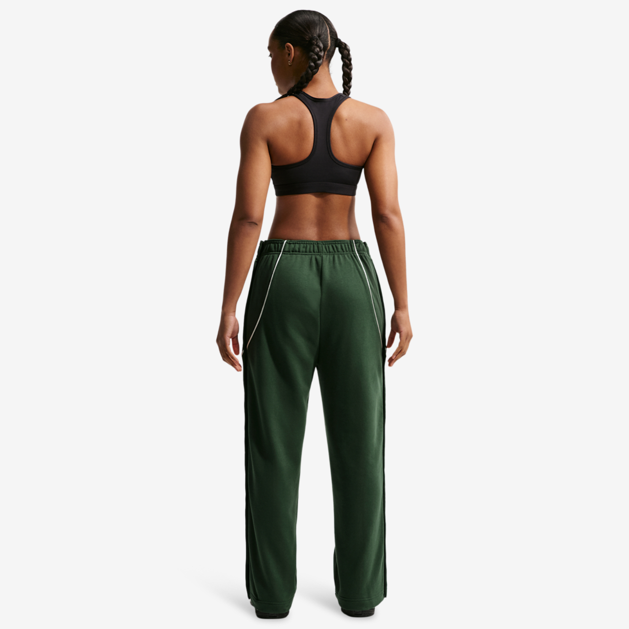 Nike Dri-FIT Swoosh Fleece Tearaway Pants Image 4 of 4. Tap to open photo gallery.