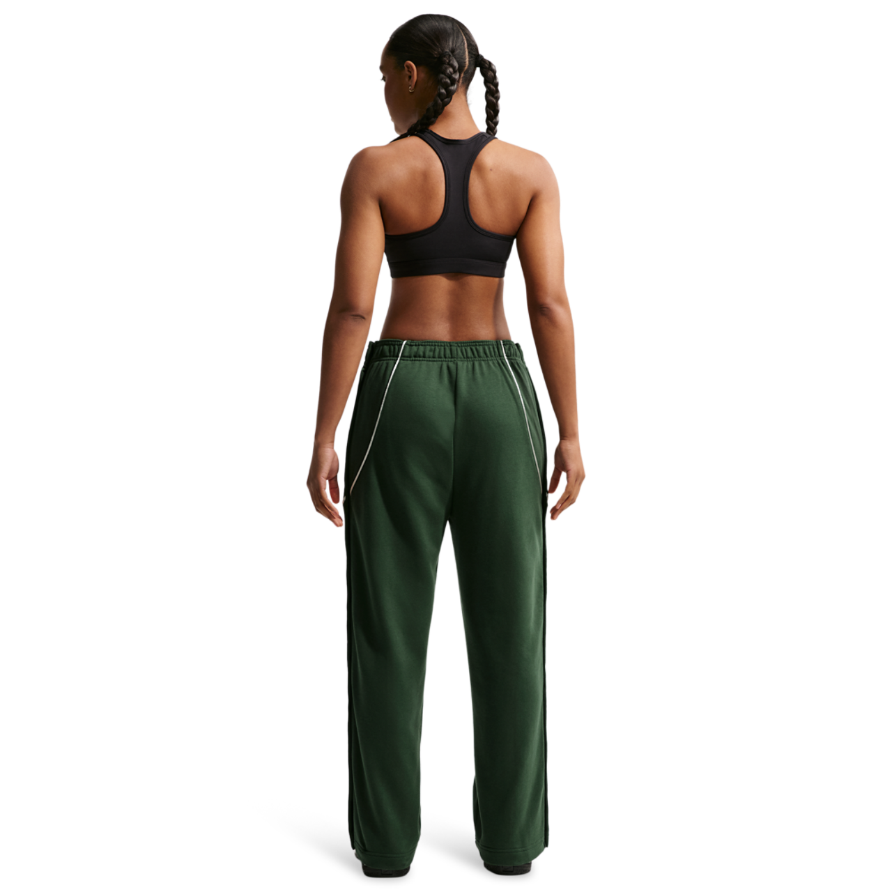Nike Dri-FIT Swoosh Fleece Tearaway Pants Image 4 of 4. Tap to open photo gallery.