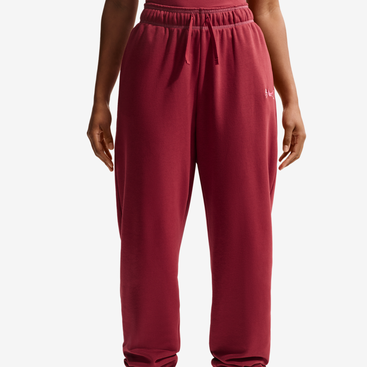 Nike NSW Club Fleece Mid Rise OS Vday Pant Image 1 of 4. Tap to open photo gallery.