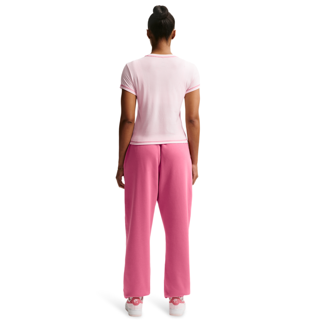 Nike NSW Club Fleece Mid Rise OS Vday Pant Image 4 of 4. Tap to open photo gallery.