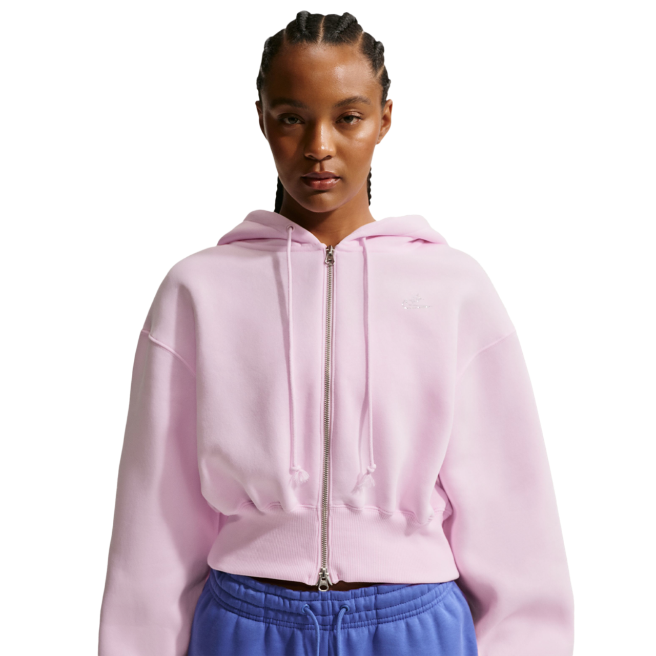 Nike NSW Phoenix Fleece Bling Crop Full-Zip Hoodie - Women's