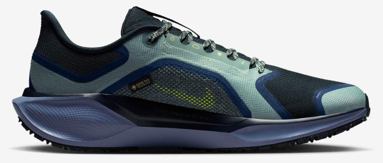Nike Air ZOOM Pegasus 41 GTX Image 1 of 5. Tap to open photo gallery.