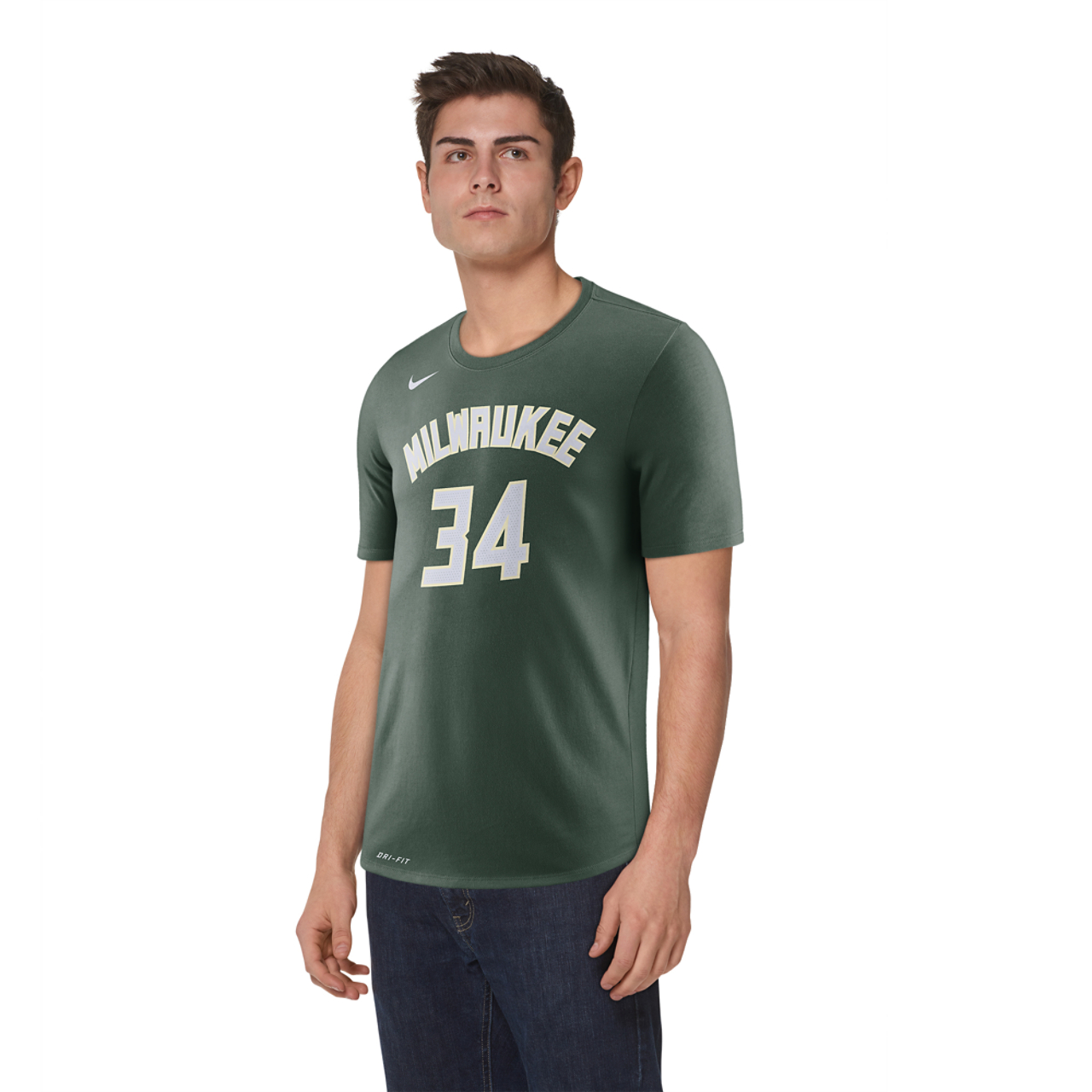 Nike NBA Player Name & Number Dri-FIT T-Shirt Image 4 of 4. Tap to open photo gallery.
