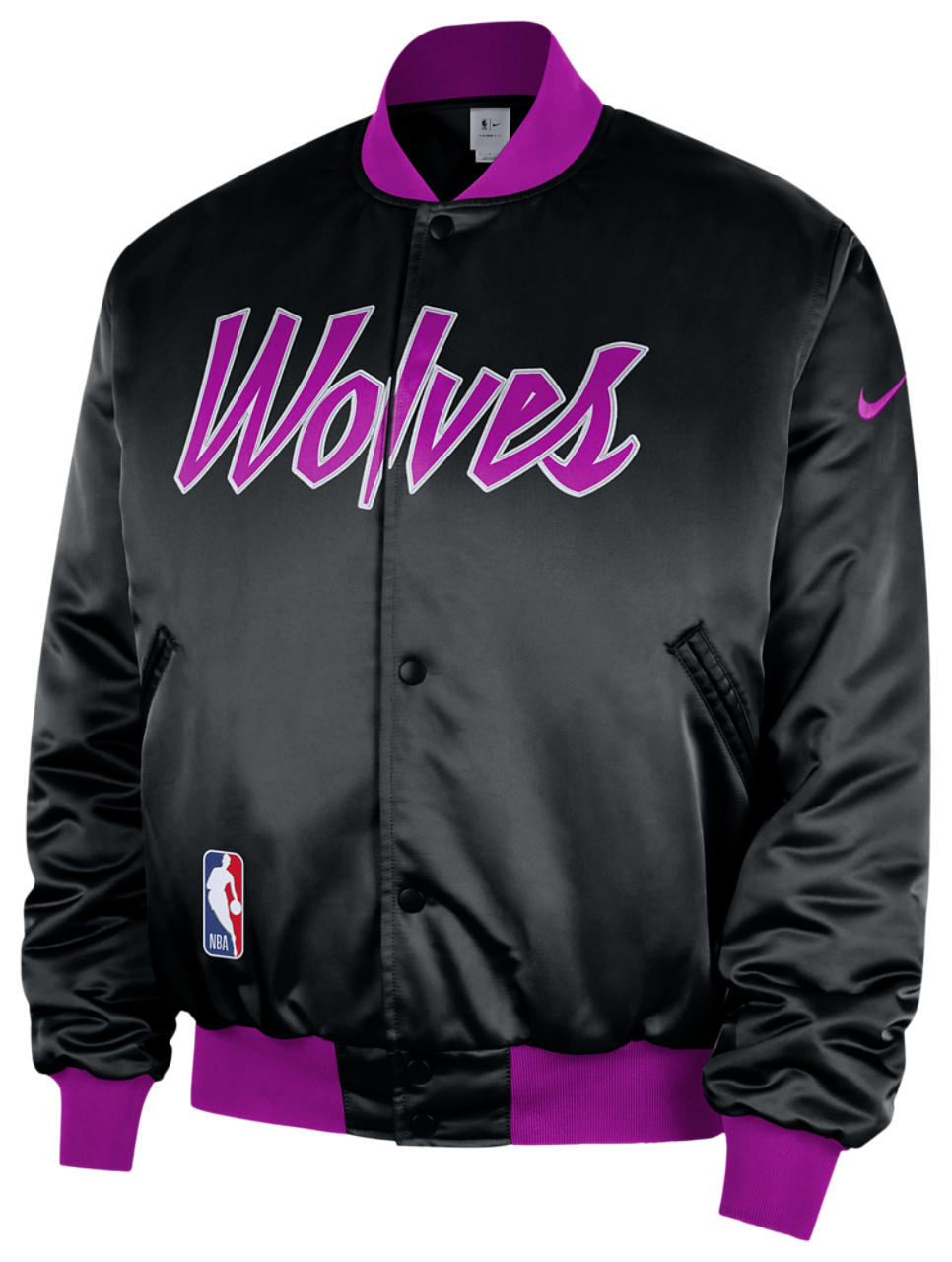 Nike Timberwolves Premium City Edition Jacket Image 1 of 3. Tap to open photo gallery.