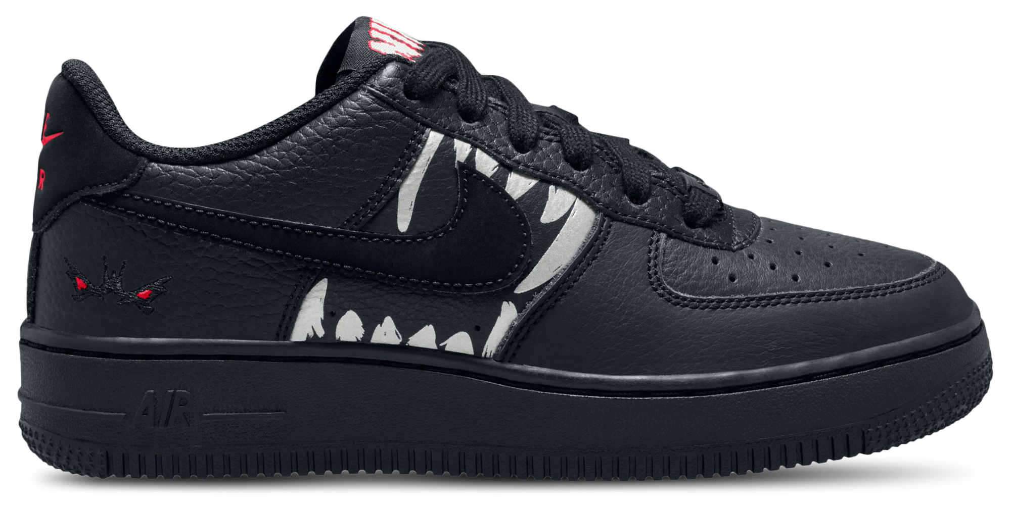 Nike Air Force 1 Low 童款 - University Red/Metallic Silver/Black - Image 1