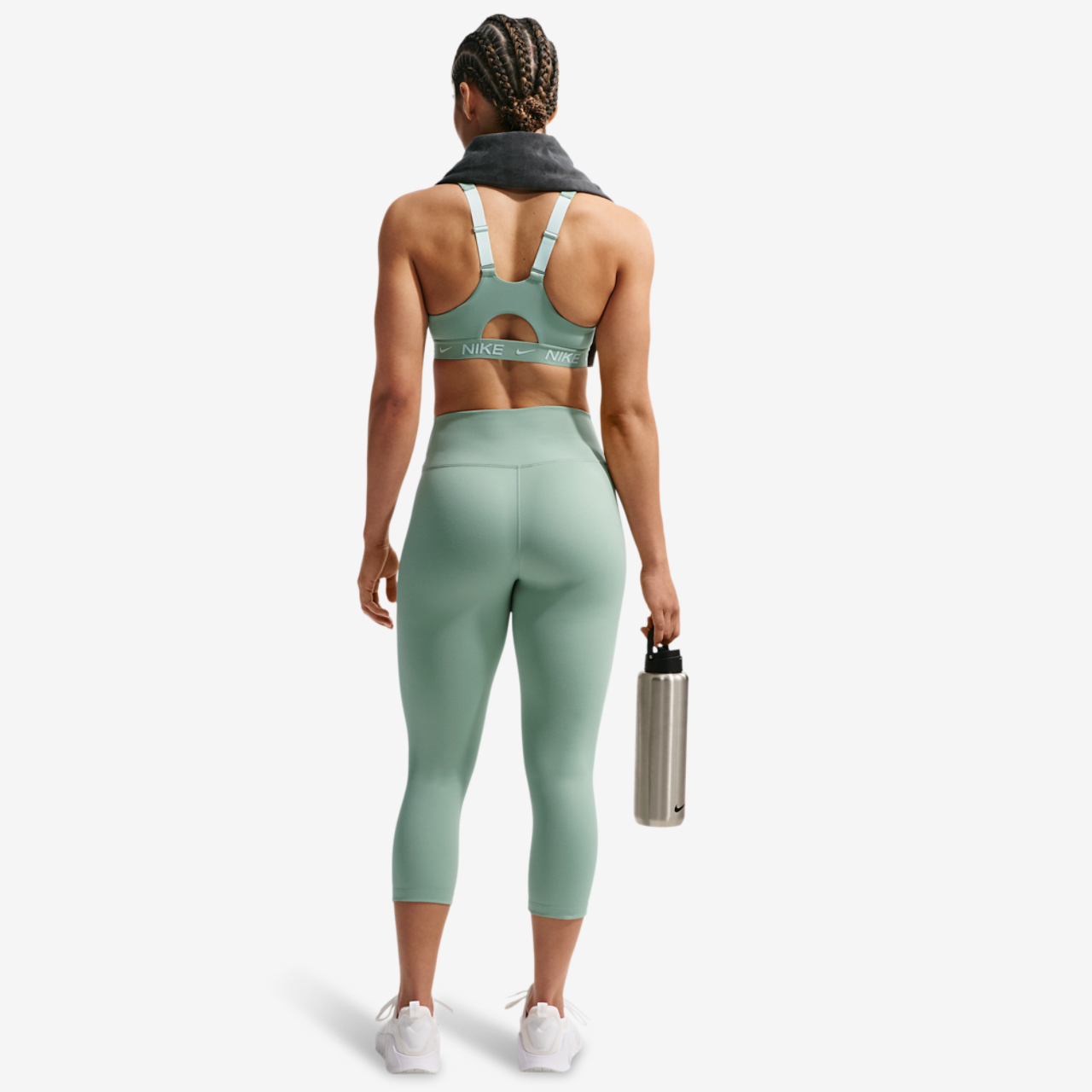 Nike Indy High Support Zip Bra Image 5 of 5. Tap to open photo gallery.