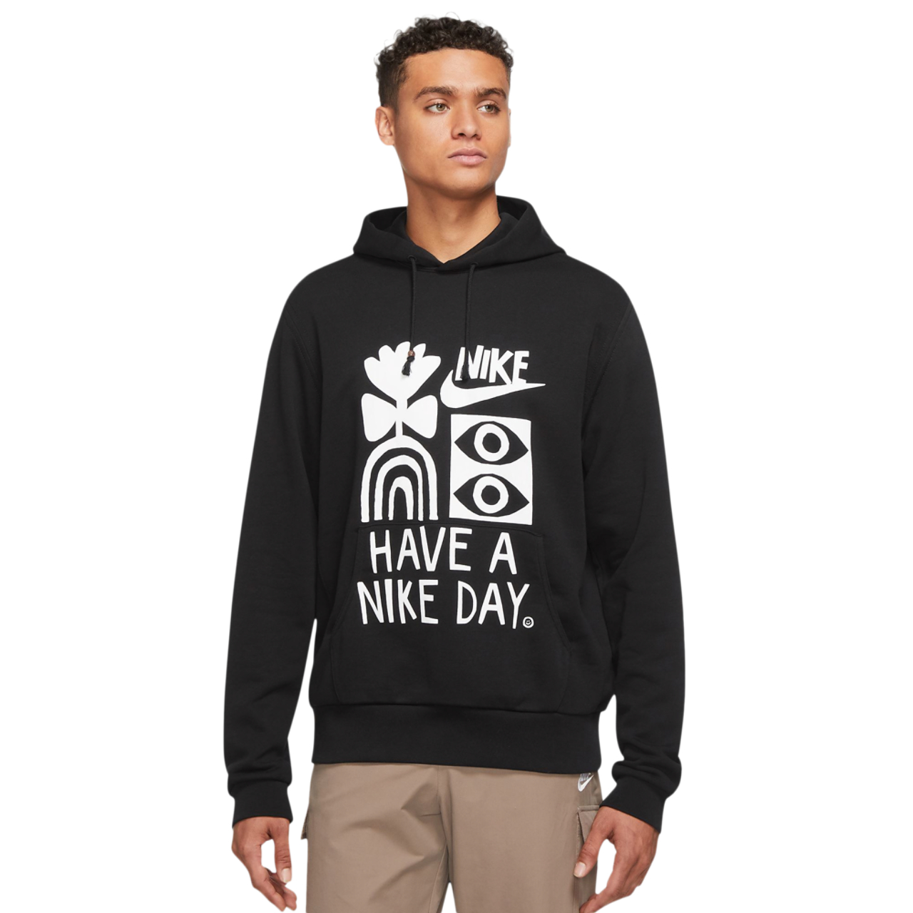 Nike HBR Fleece Tech Pullover Hoodie Image 1 of 3. Tap to open photo gallery.