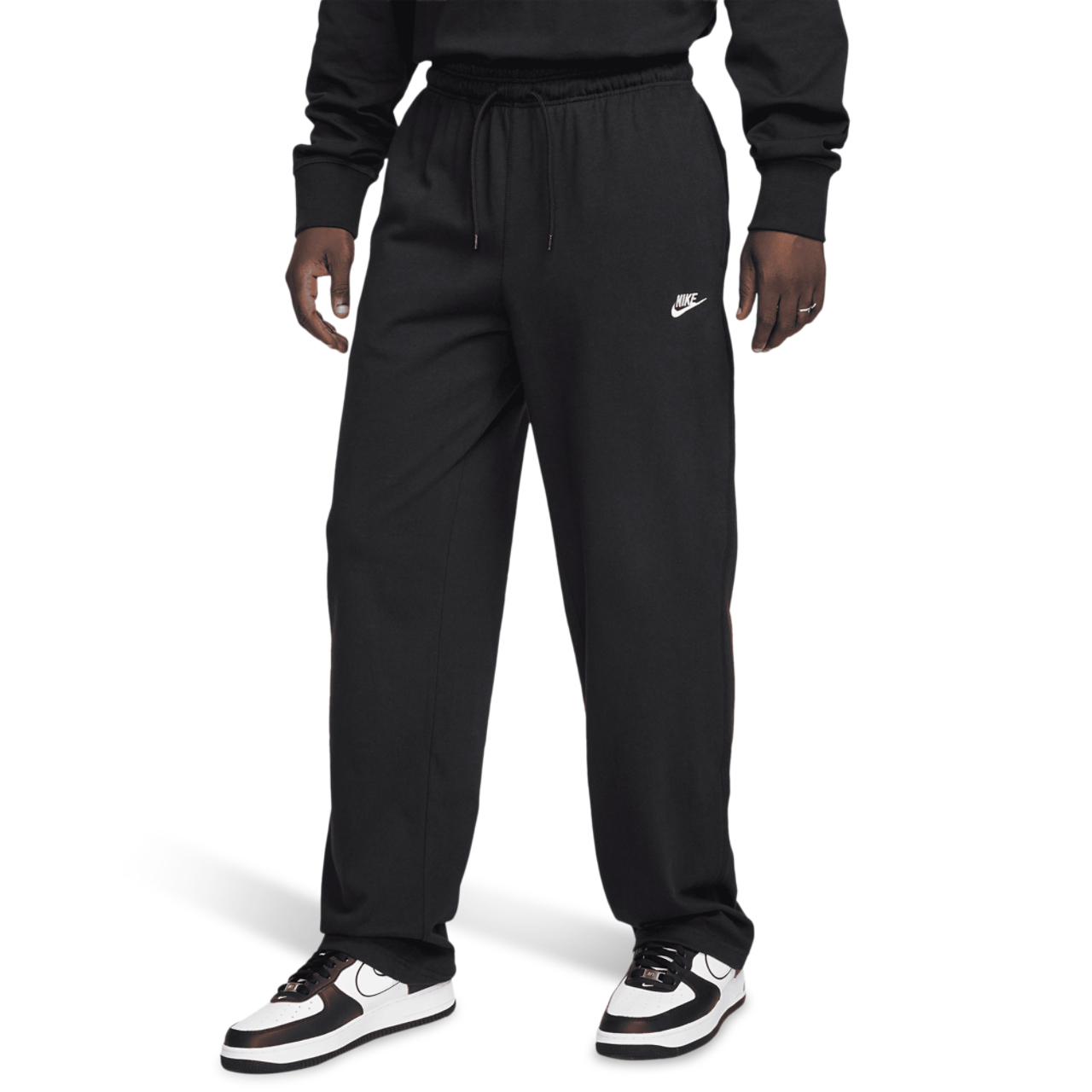 Nike Club Knit Open Hem Pants Image 1 of 9. Tap to open photo gallery.
