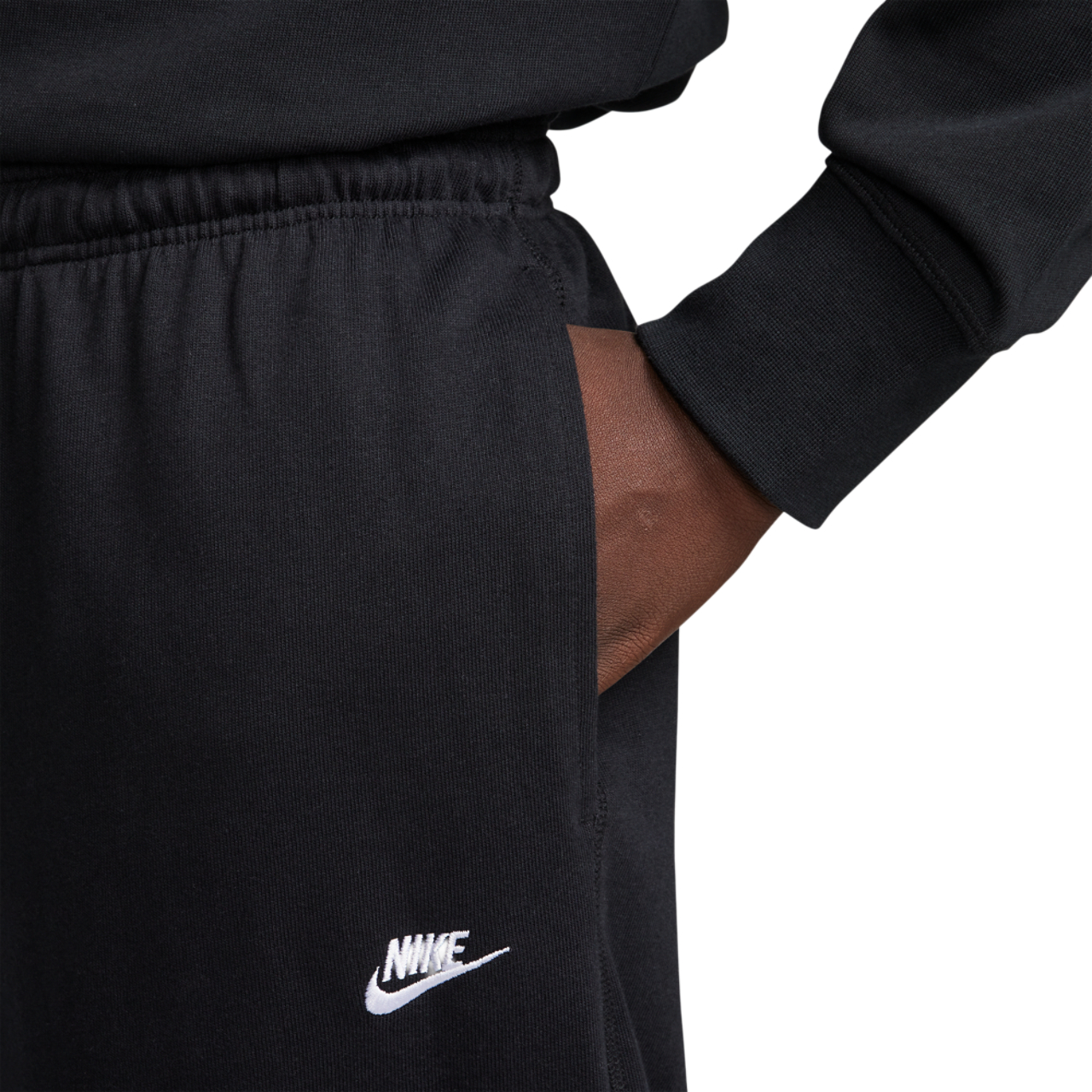 Nike Club Knit Open Hem Pants Image 3 of 9. Tap to open photo gallery.