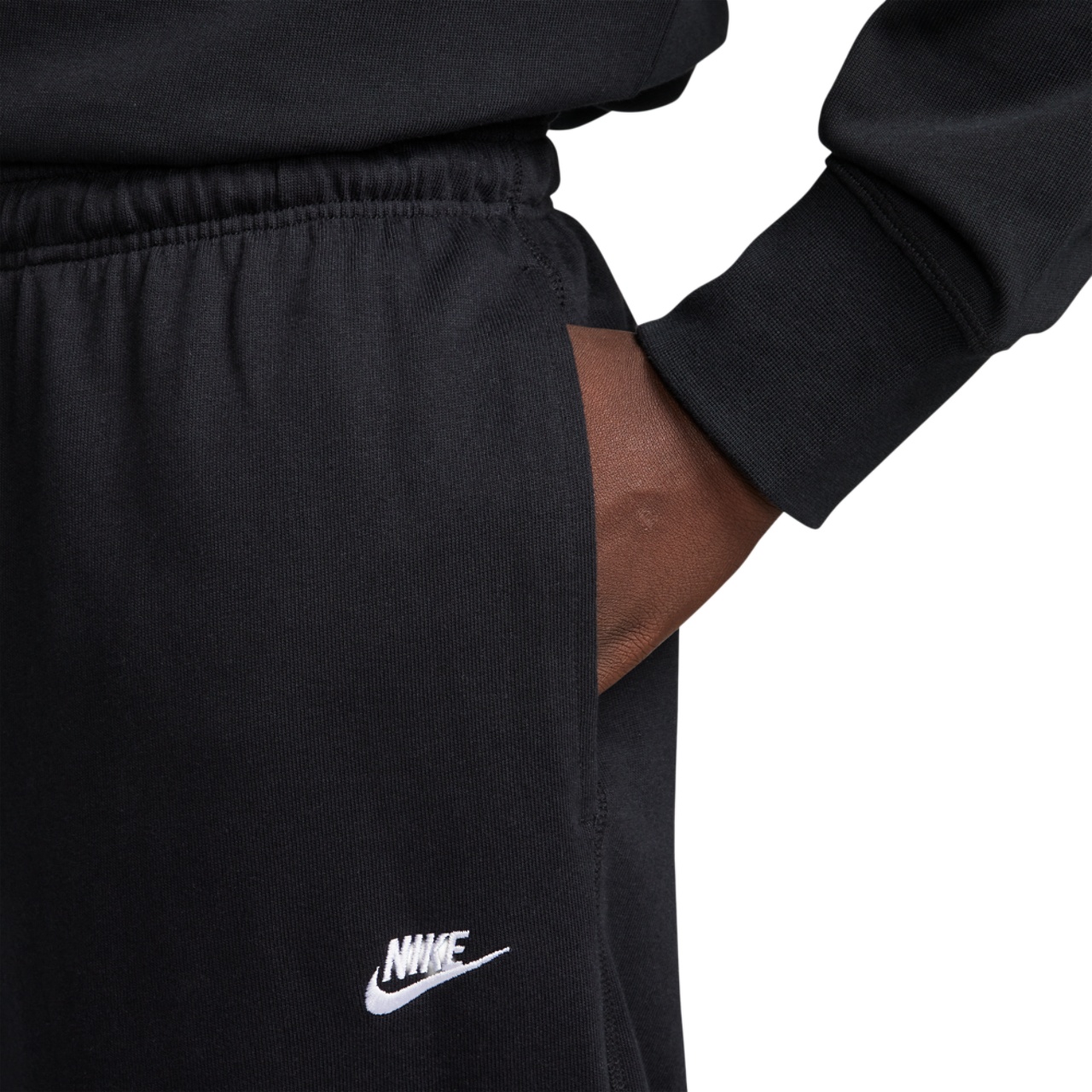 Nike Club Knit Open Hem Pants Image 3 of 9. Tap to open photo gallery.