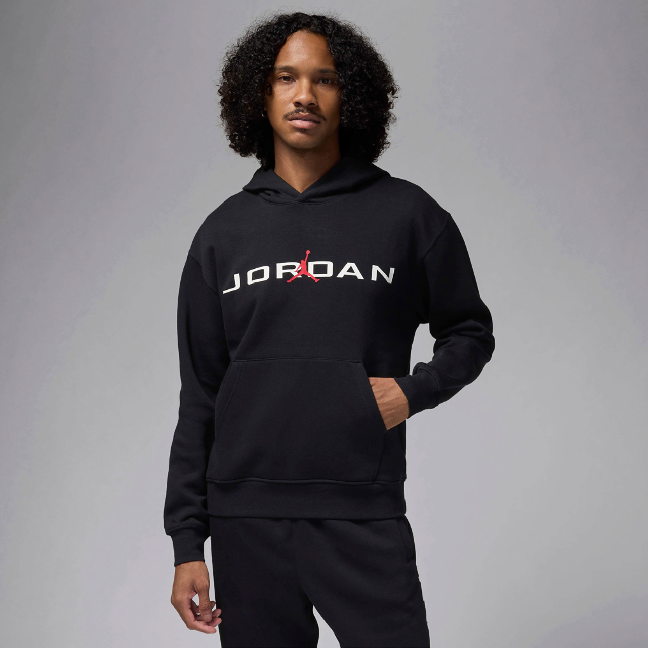 Jordan Essential Air Stretch Fleece Hoodie Image 1 of 2. Tap to open photo gallery.