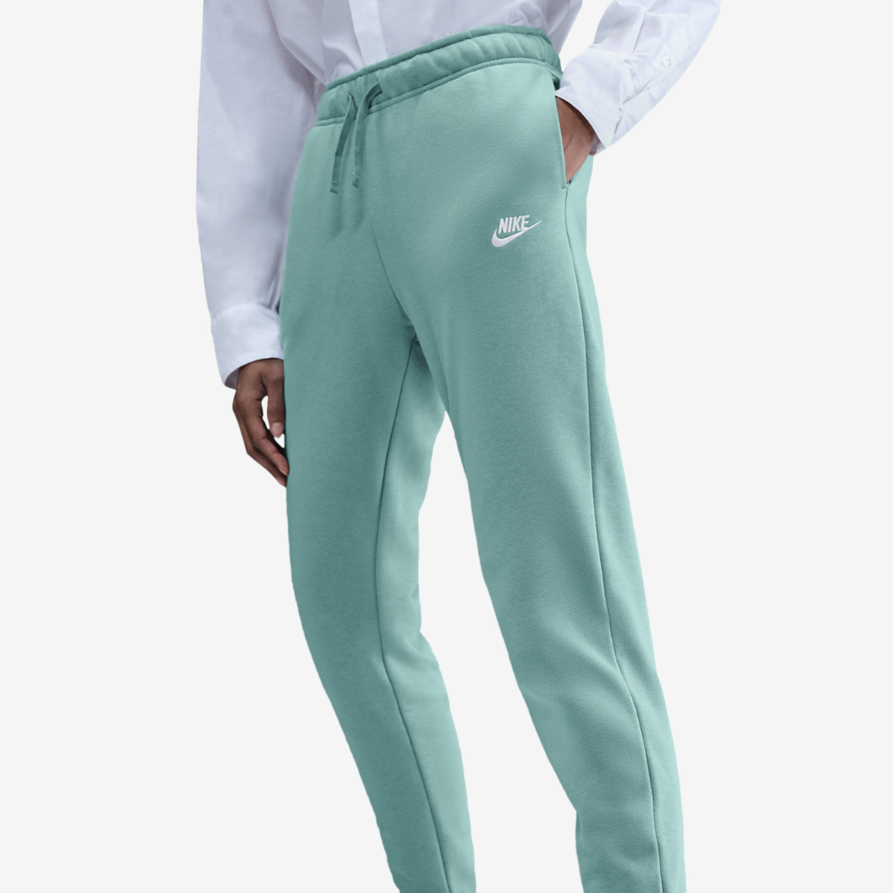 Nike NSW Club Fleece Mid Rise Pant Image 1 of 3. Tap to open photo gallery.