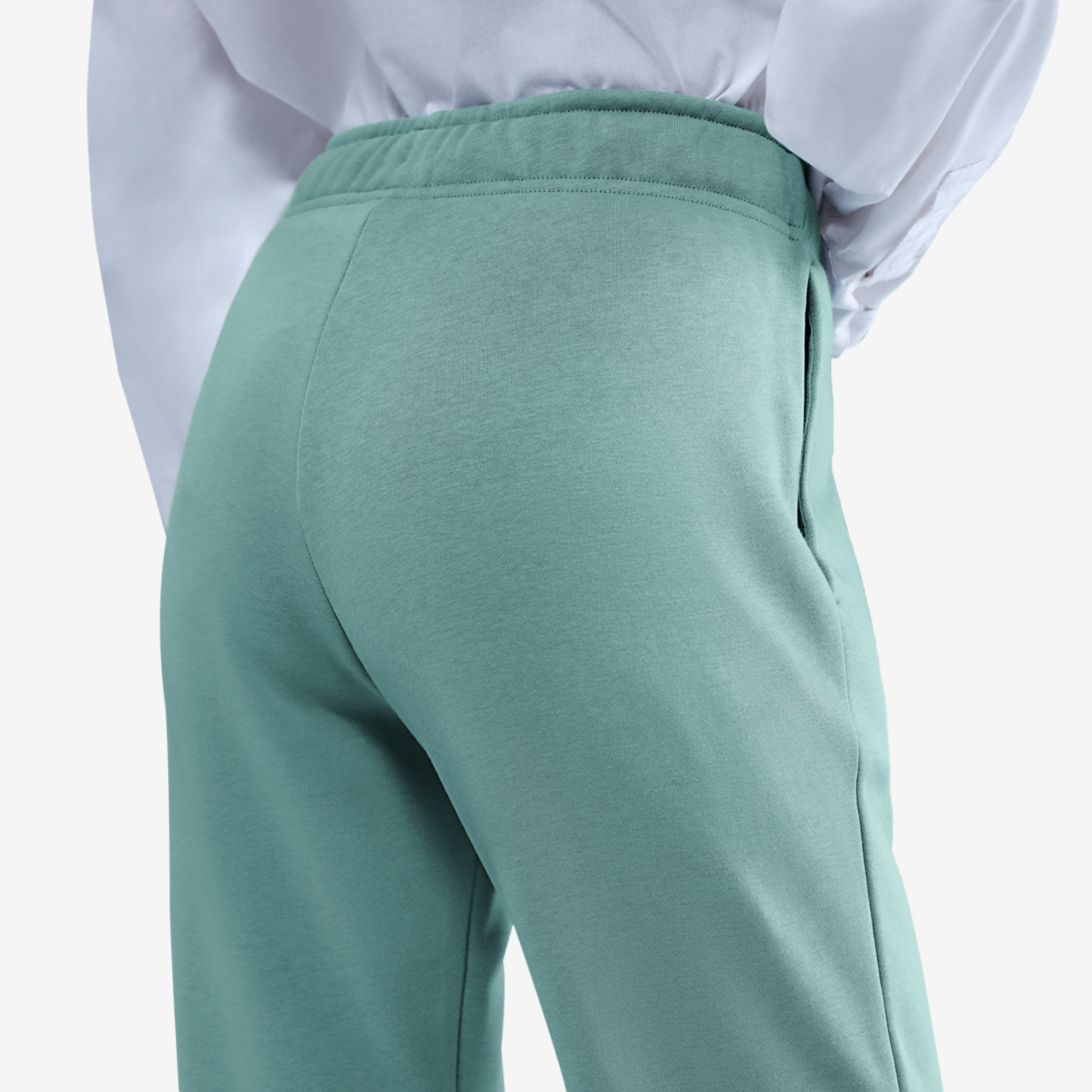 Nike NSW Club Fleece Mid Rise Pant Image 2 of 3. Tap to open photo gallery.