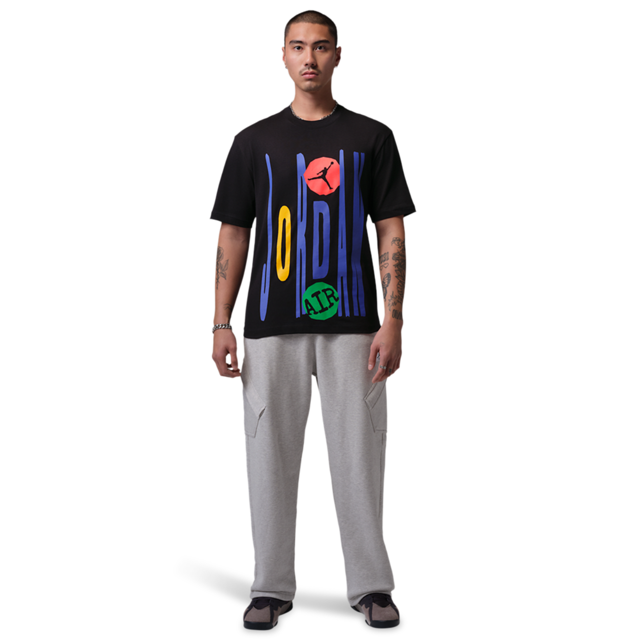 Jordan Technicolor WM Graphic Short Sleeve Crew Image 4 of 4. Tap to open photo gallery.