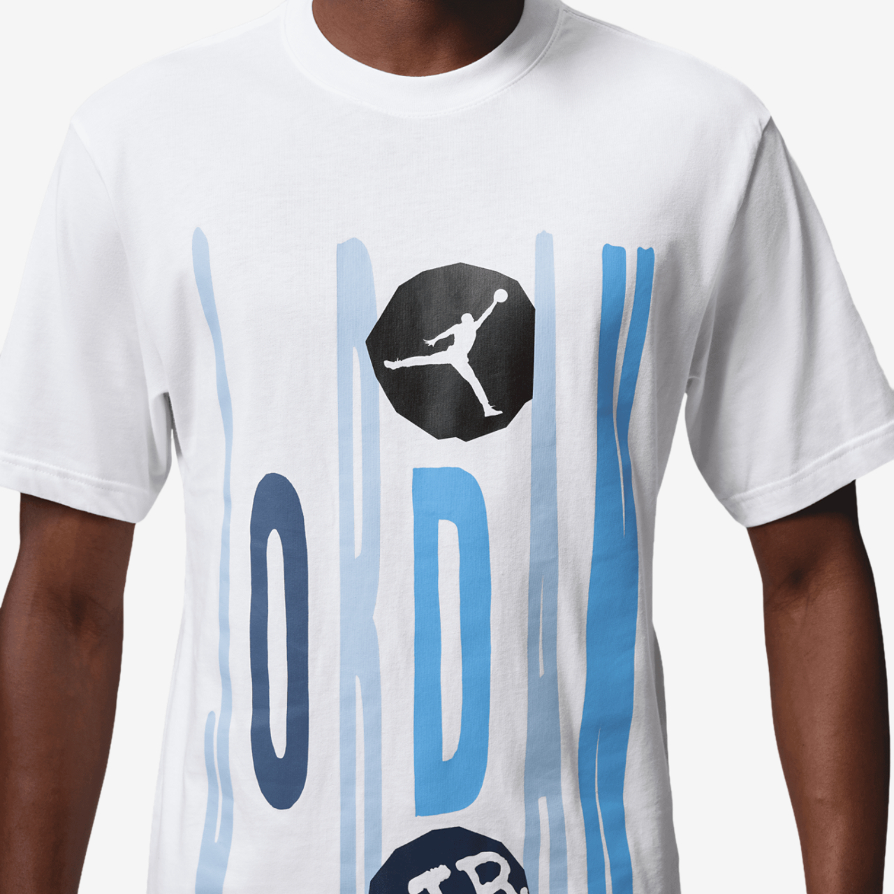 Jordan Technicolor WM Graphic Short Sleeve Crew Image 3 of 5. Tap to open photo gallery.