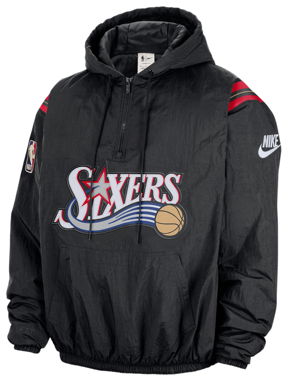 Nike 76ers Woven LND Half-Zip Hoodie - Men's | Foot Locker
