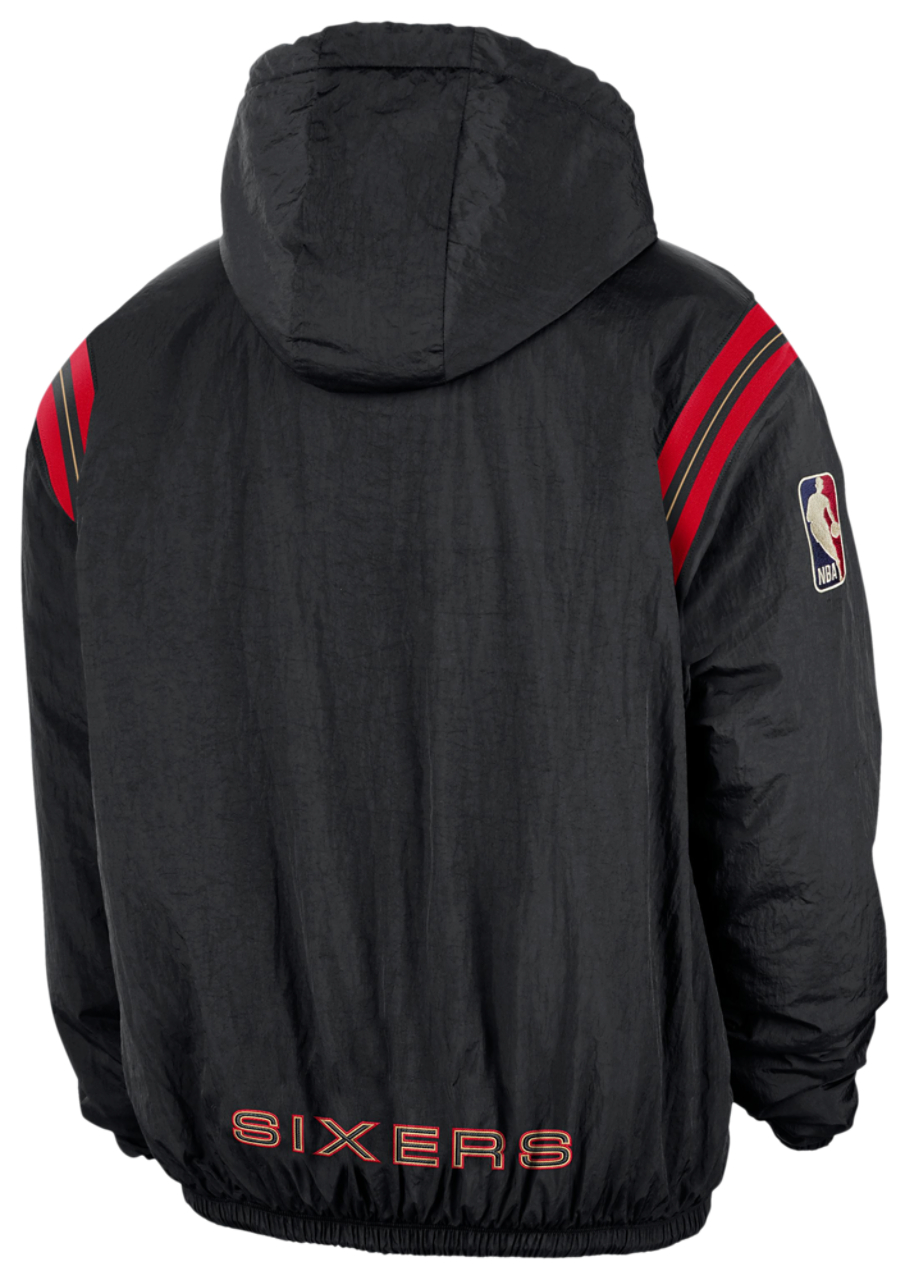 Nike 76ers Woven LND Half-Zip Hoodie - Men's | Foot Locker