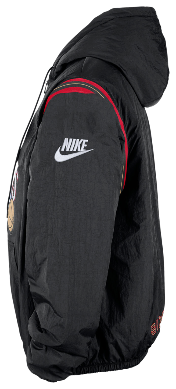Nike 76ers Woven LND Half-Zip Hoodie Image 3 of 3. Tap to open photo gallery.