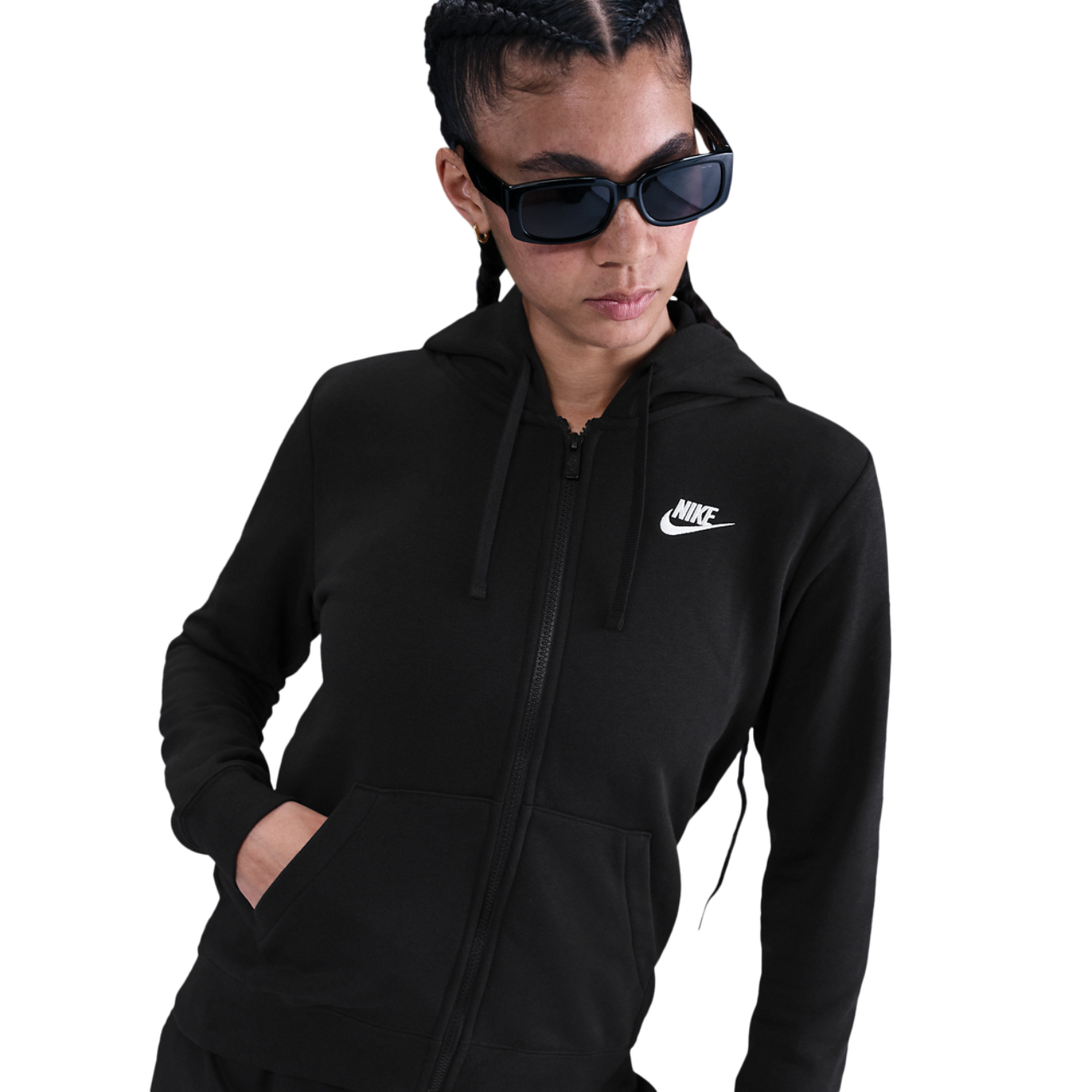 Nike NSW Club Fleece FZ Hoodie - Women's | Foot Locker