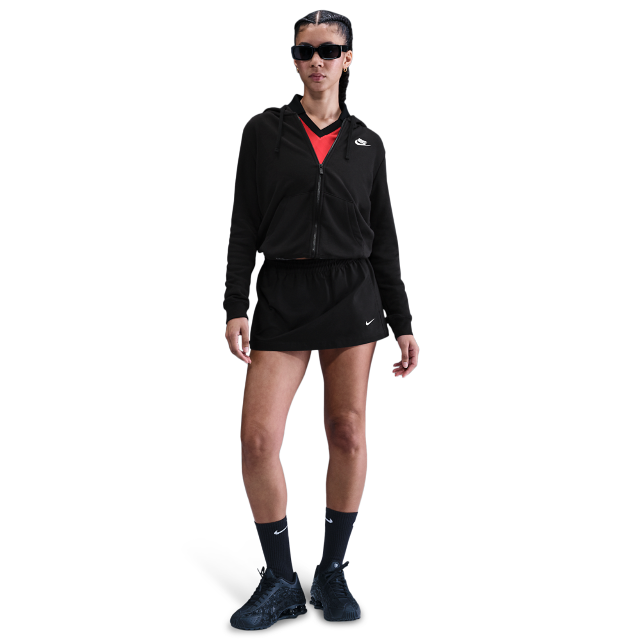 Nike NSW Club Fleece FZ Hoodie Image 4 of 4. Tap to open photo gallery.