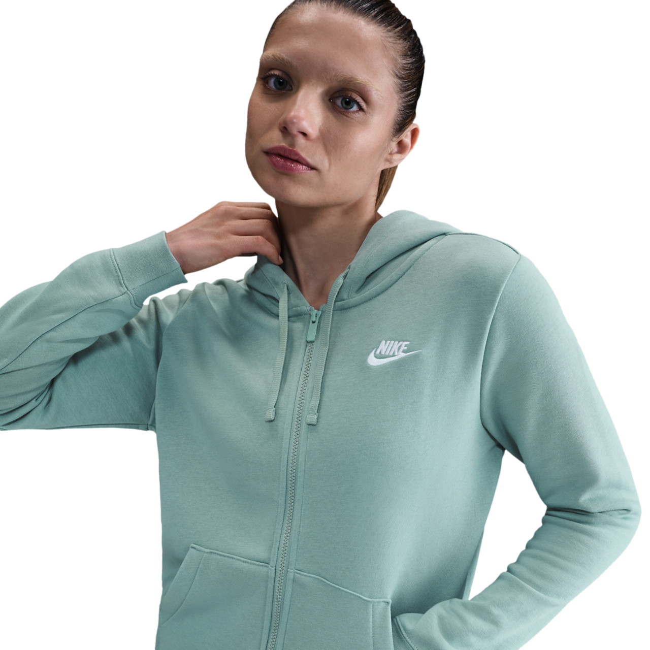 Nike NSW Club Fleece FZ Hoodie Image 1 of 4. Tap to open photo gallery.