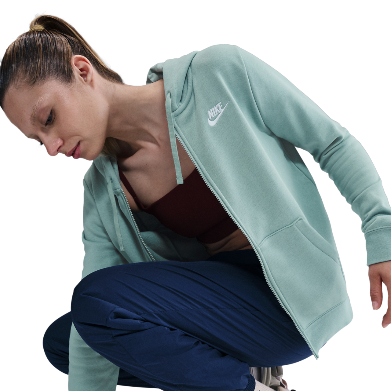Nike NSW Club Fleece FZ Hoodie - Women's | Foot Locker