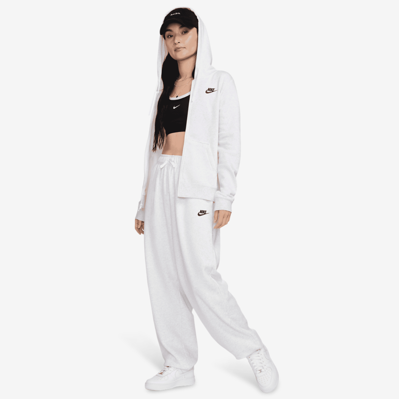 Nike NSW Club Fleece FZ Hoodie Image 8 of 8. Tap to open photo gallery.