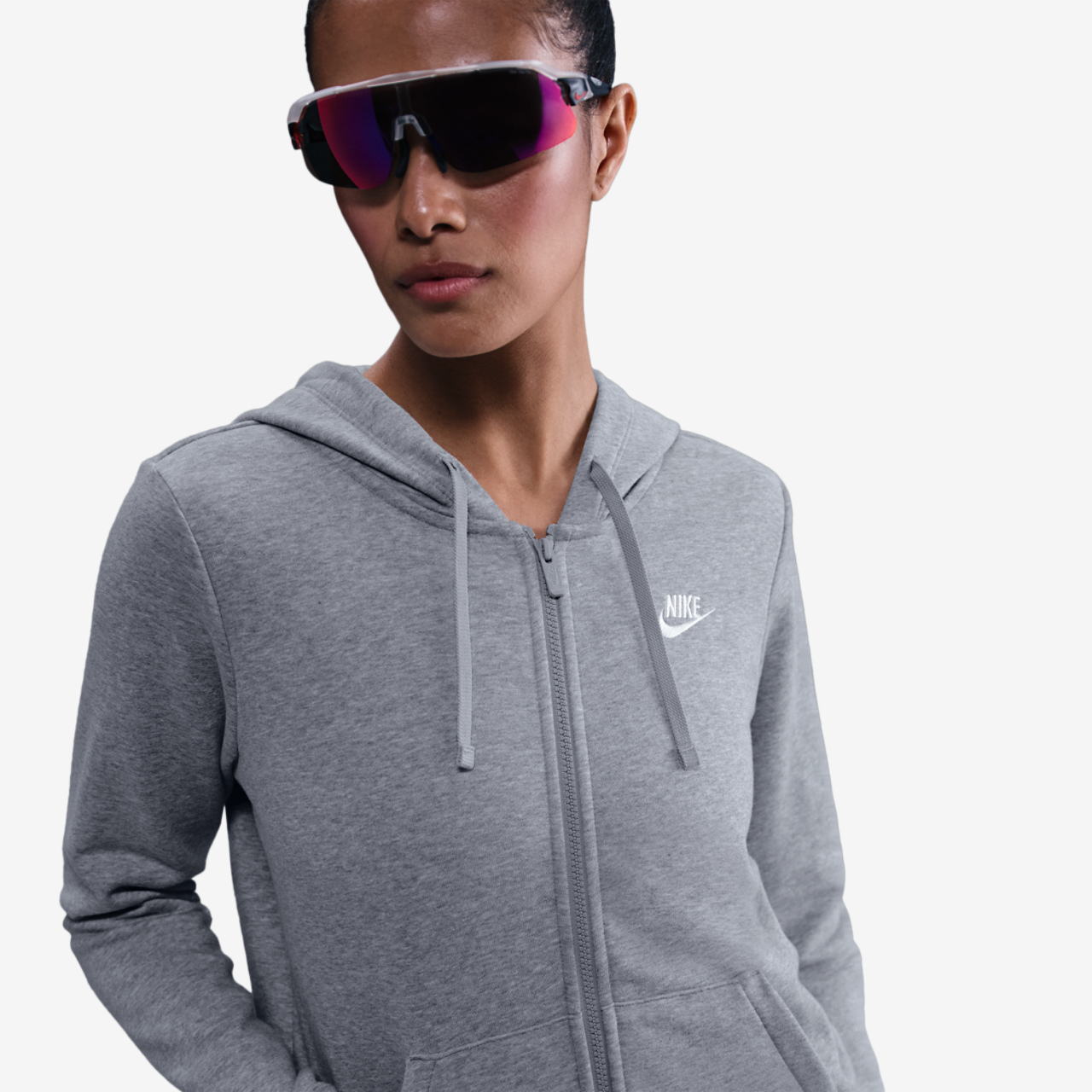 Nike NSW Club Fleece FZ Hoodie Image 1 of 4. Tap to open photo gallery.