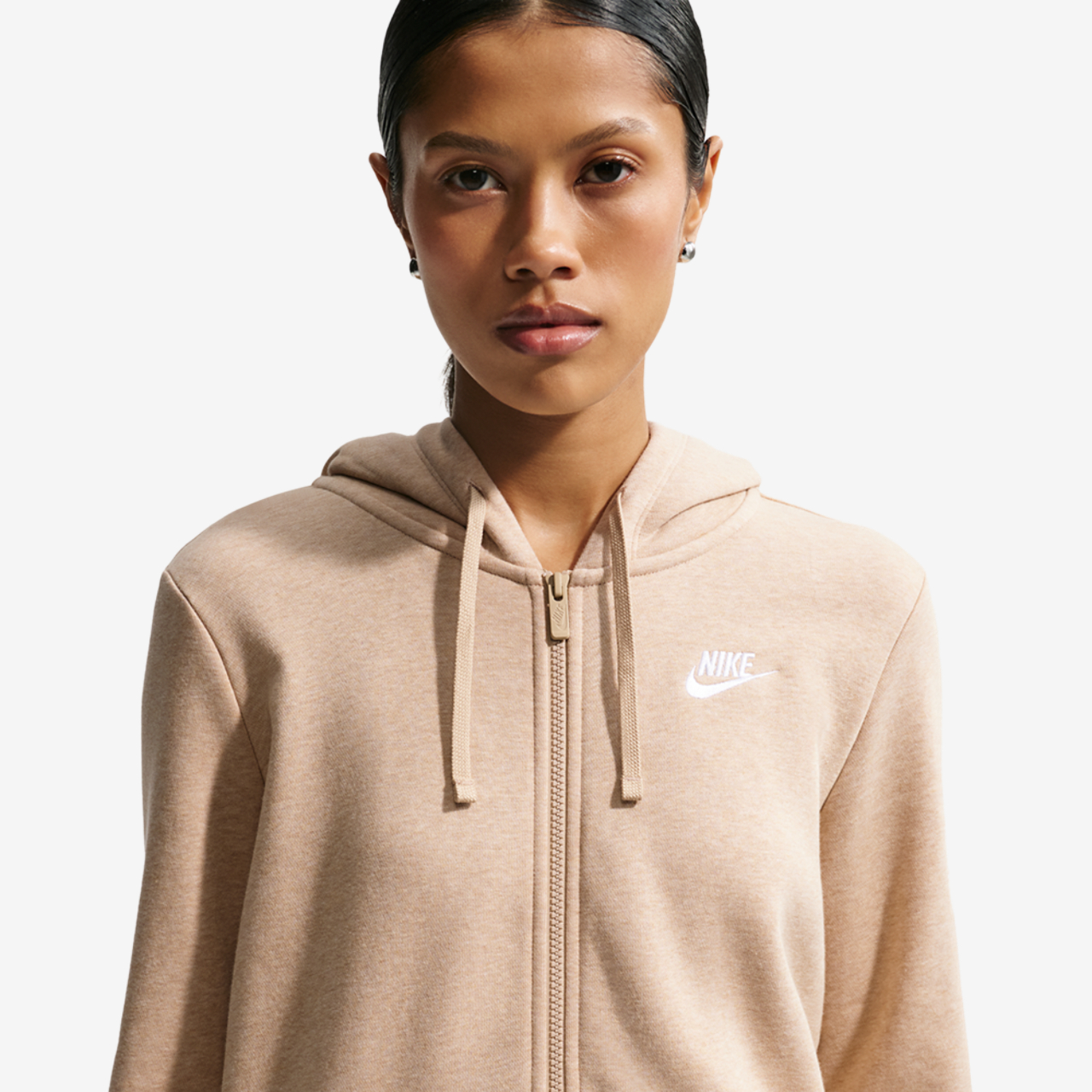 Nike NSW Club Fleece FZ Hoodie Image 1 of 4. Tap to open photo gallery.