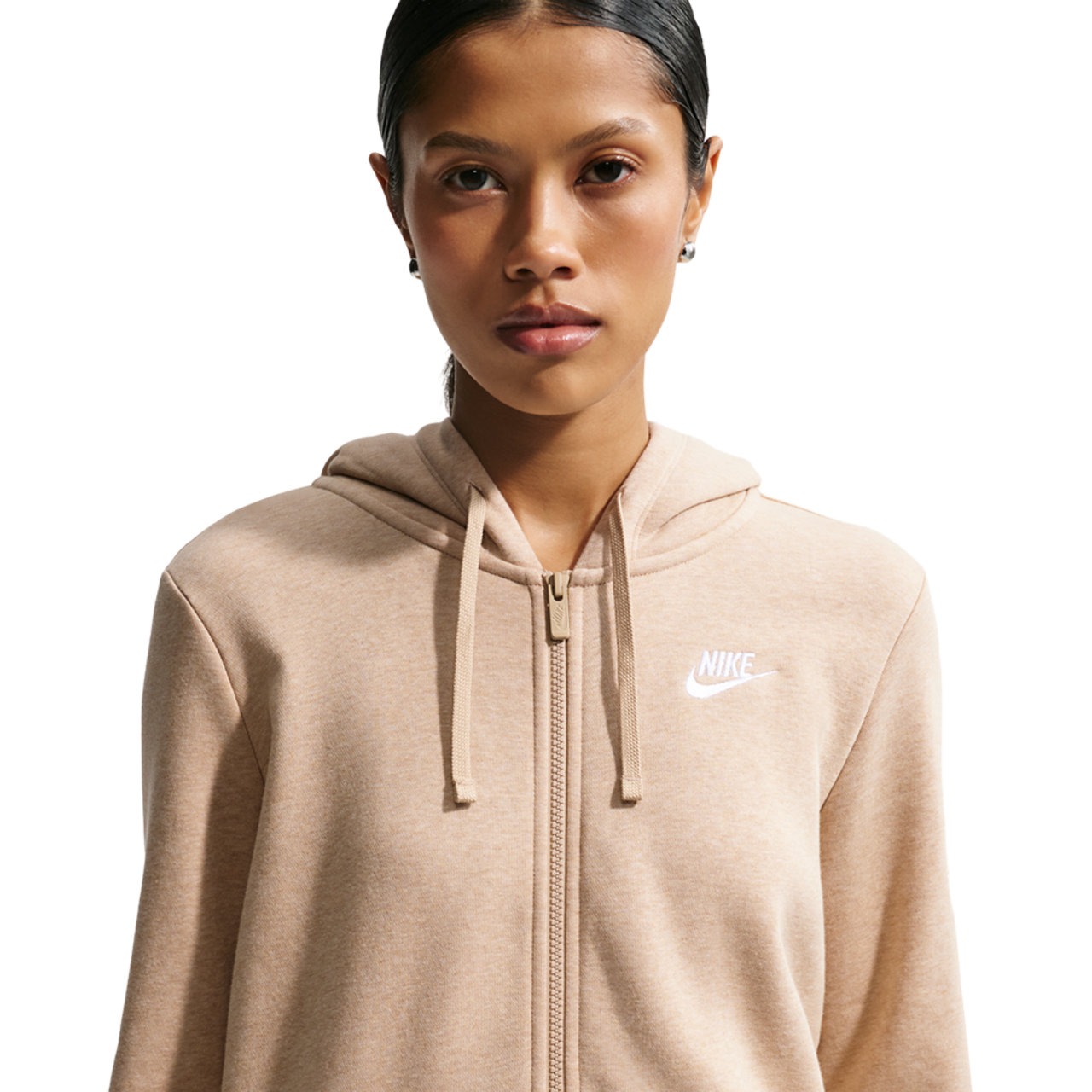 Nike NSW Club Fleece FZ Hoodie Image 1 of 4. Tap to open photo gallery.