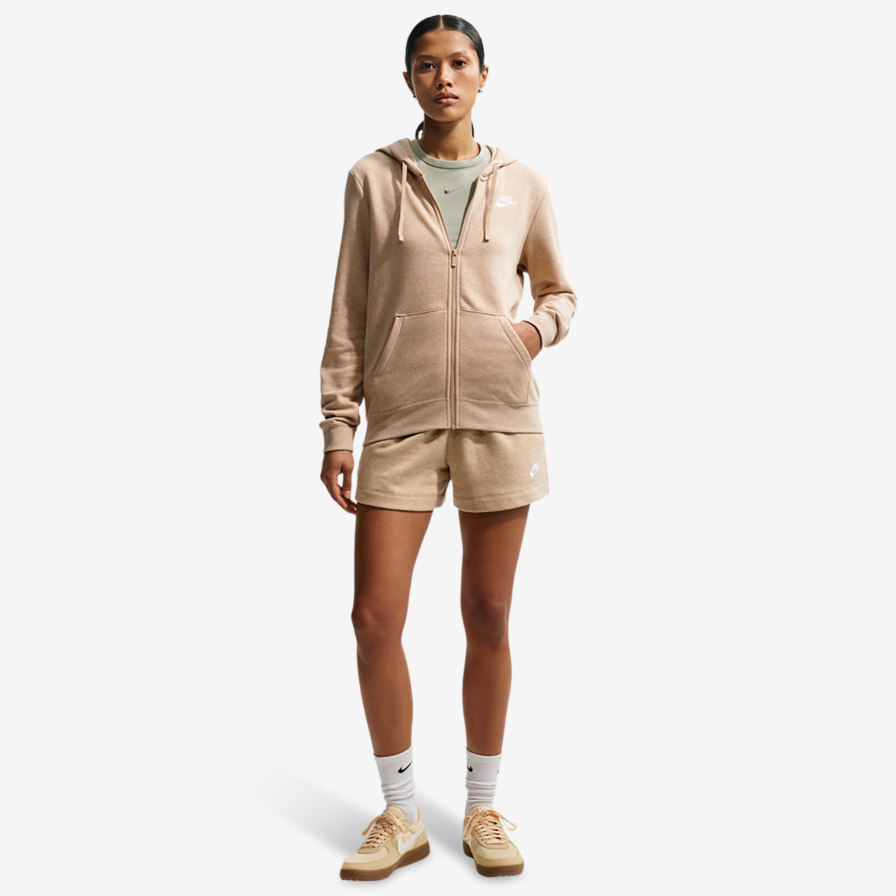 Nike NSW Club Fleece FZ Hoodie Image 3 of 4. Tap to open photo gallery.