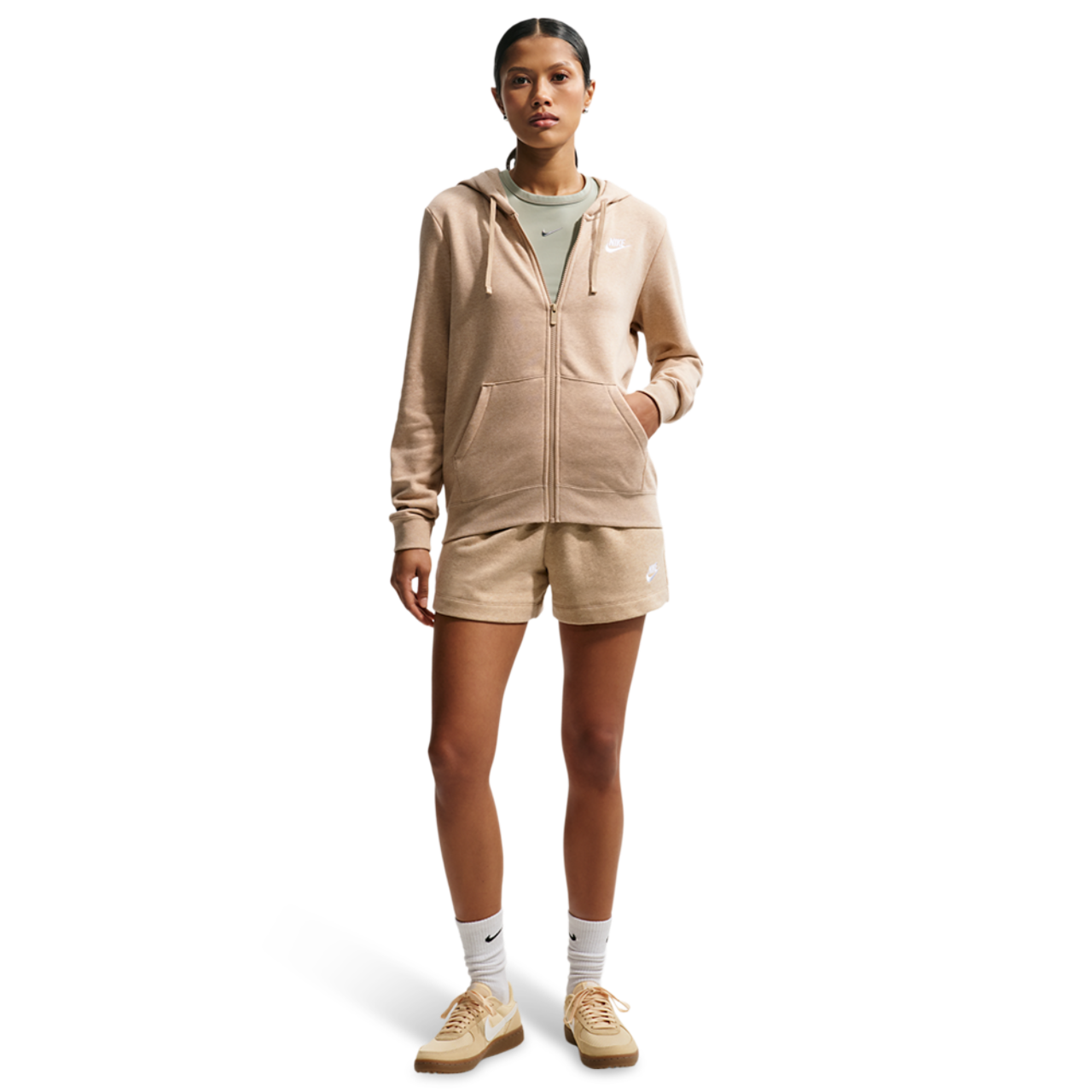 Nike NSW Club Fleece FZ Hoodie Image 3 of 4. Tap to open photo gallery.