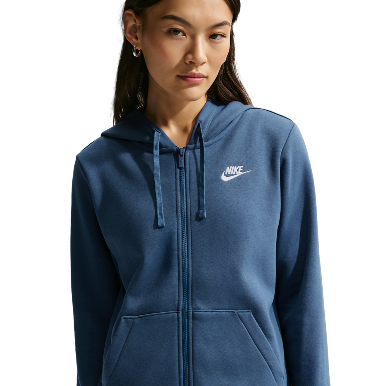 Nike NSW Club Fleece FZ Hoodie Image 1 of 3. Tap to open photo gallery.