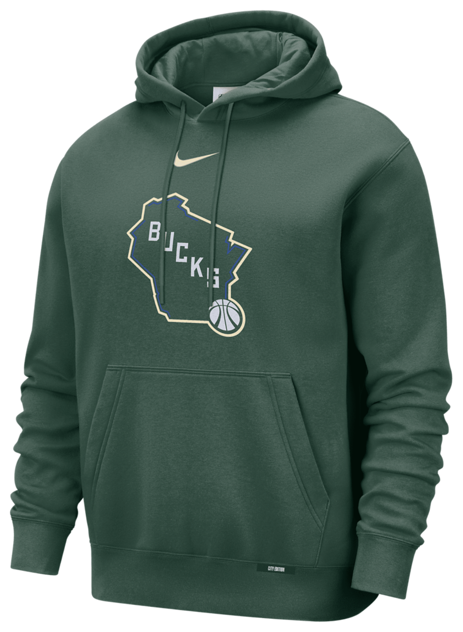 Nike Bucks Club Logo City Edition Hoodie Image 1 of 2. Tap to open photo gallery.