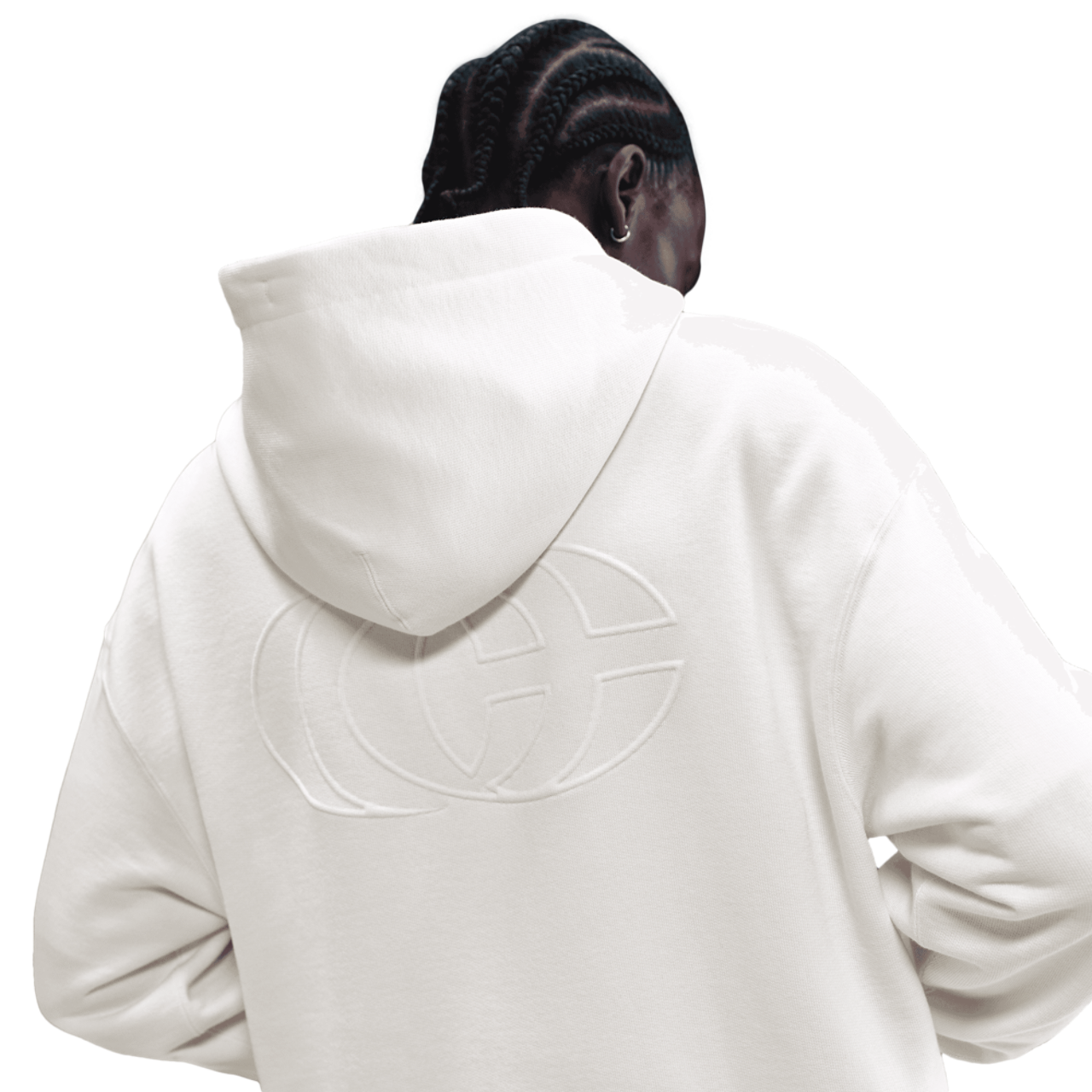 Nike Caitlin Clark U Premium Fleece Pullover Hoodie Image 2 of 6. Tap to open photo gallery.