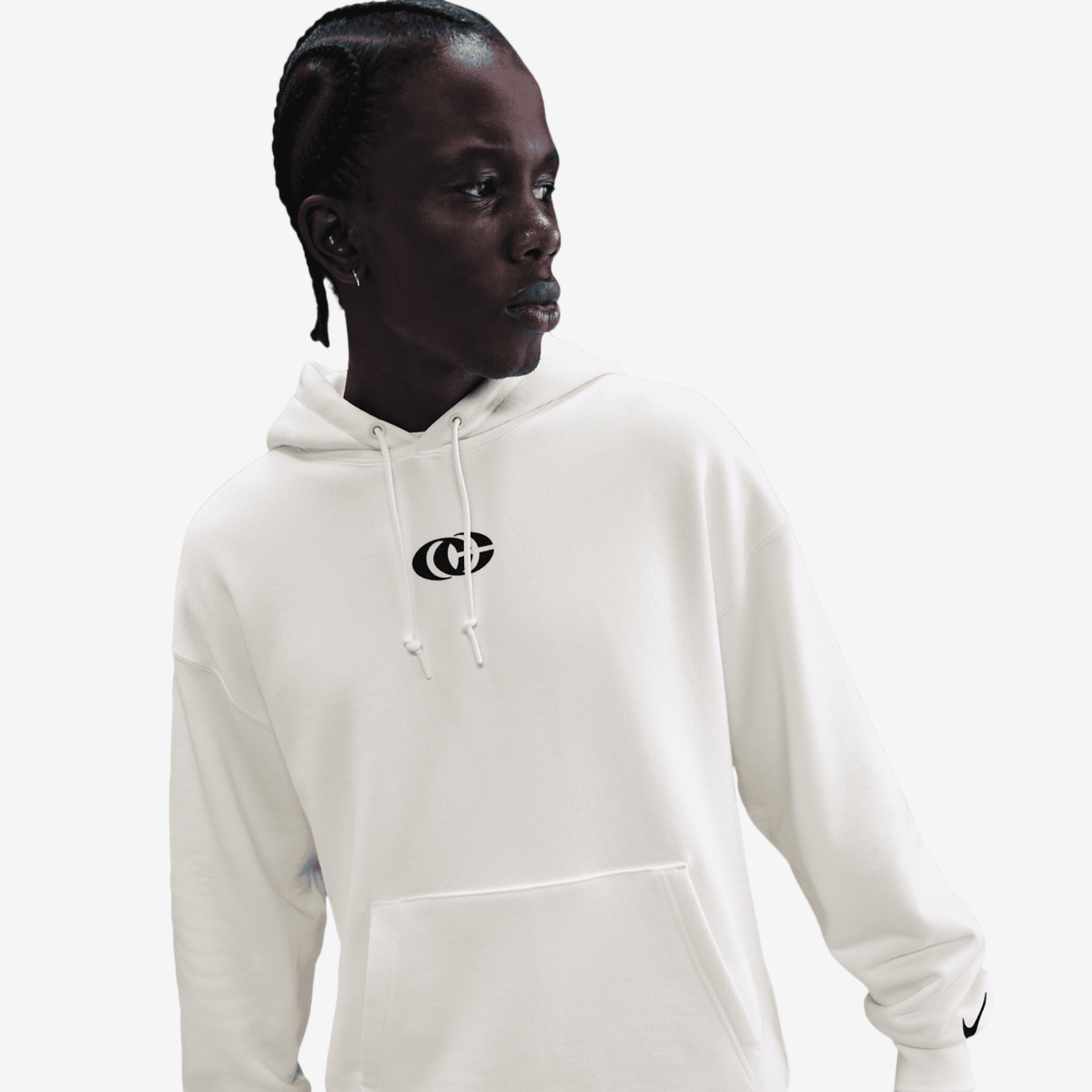 Nike Caitlin Clark U Premium Fleece Pullover Hoodie Image 4 of 6. Tap to open photo gallery.