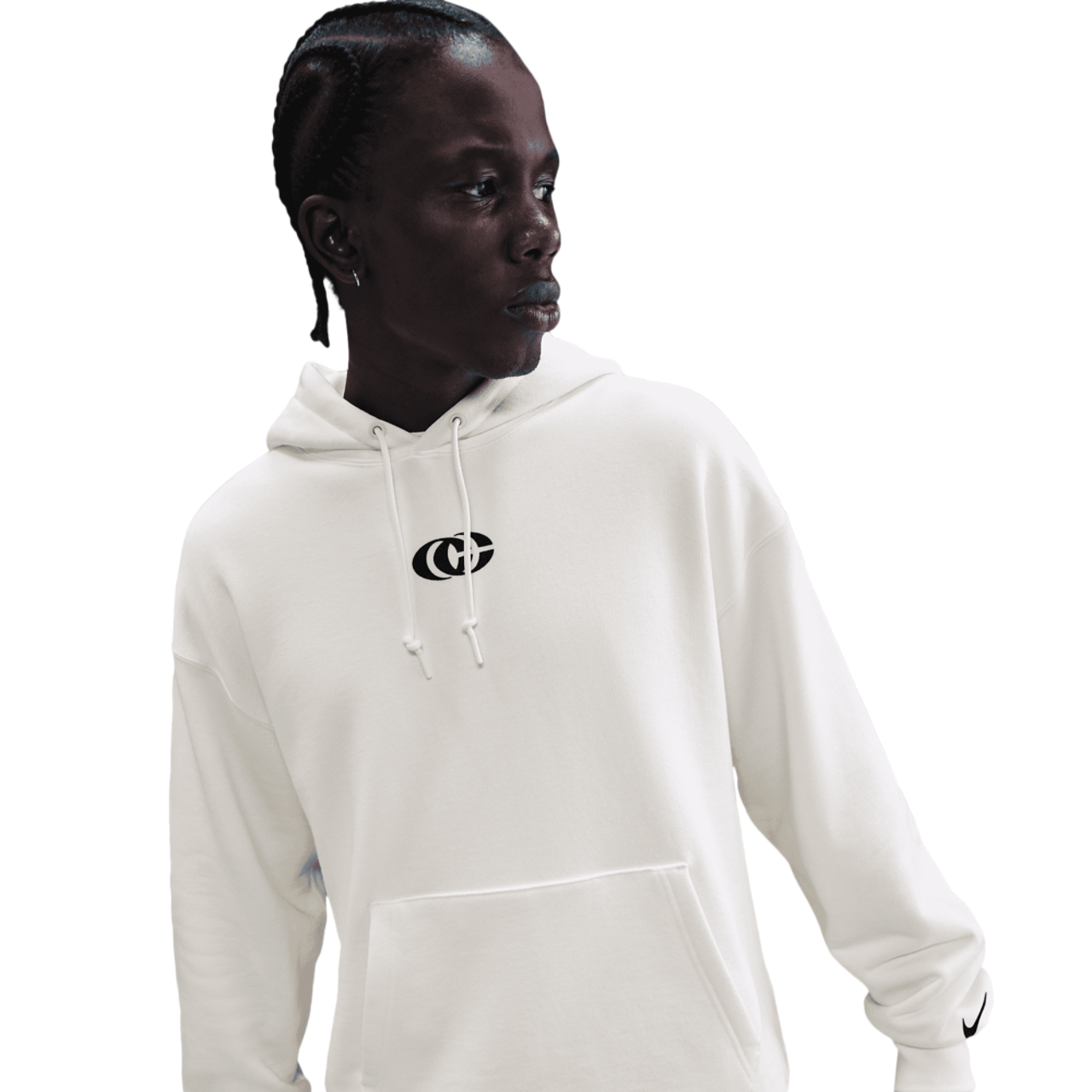 Nike Caitlin Clark U Premium Fleece Pullover Hoodie Image 4 of 6. Tap to open photo gallery.
