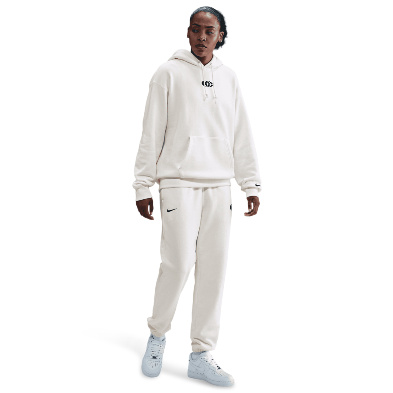 Nike Caitlin Clark U Premium Fleece Pullover Hoodie Image 6 of 6. Tap to open photo gallery.