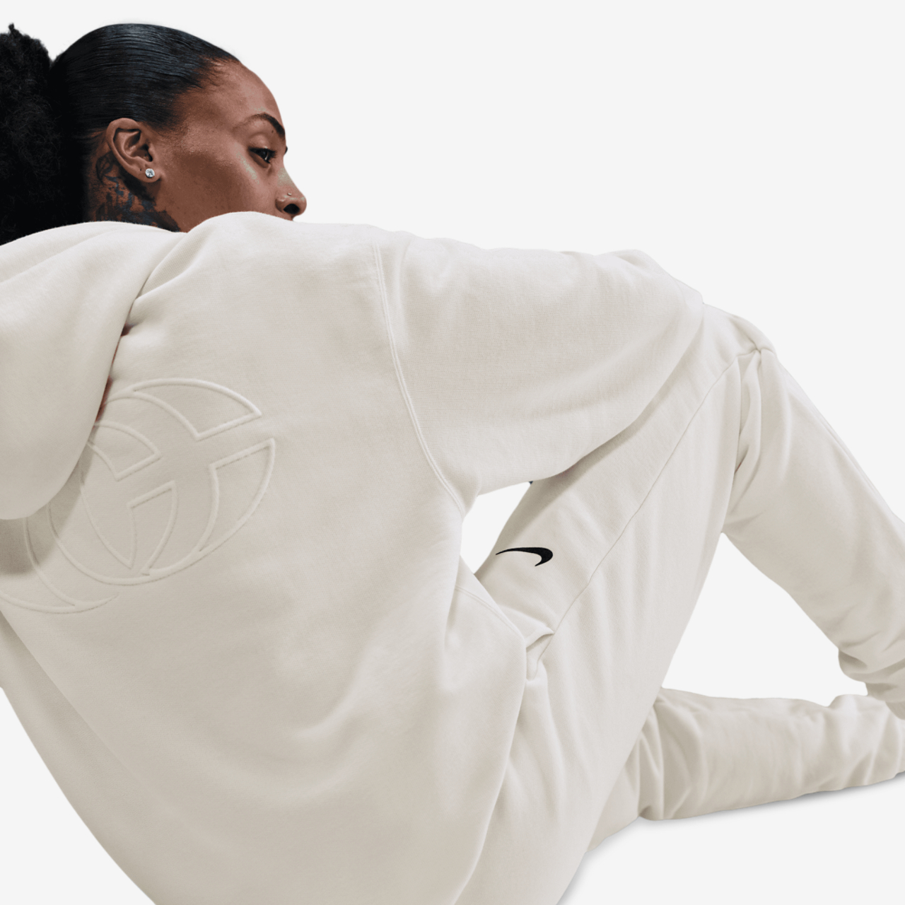Nike Caitlin Clark U Premium Fleece Pants Image 6 of 7. Tap to open photo gallery.