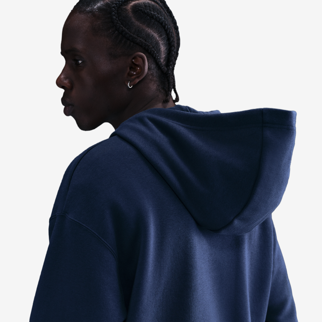 Nike CC Fleece Pullover Essentials Hoodie Image 2 of 3. Tap to open photo gallery.