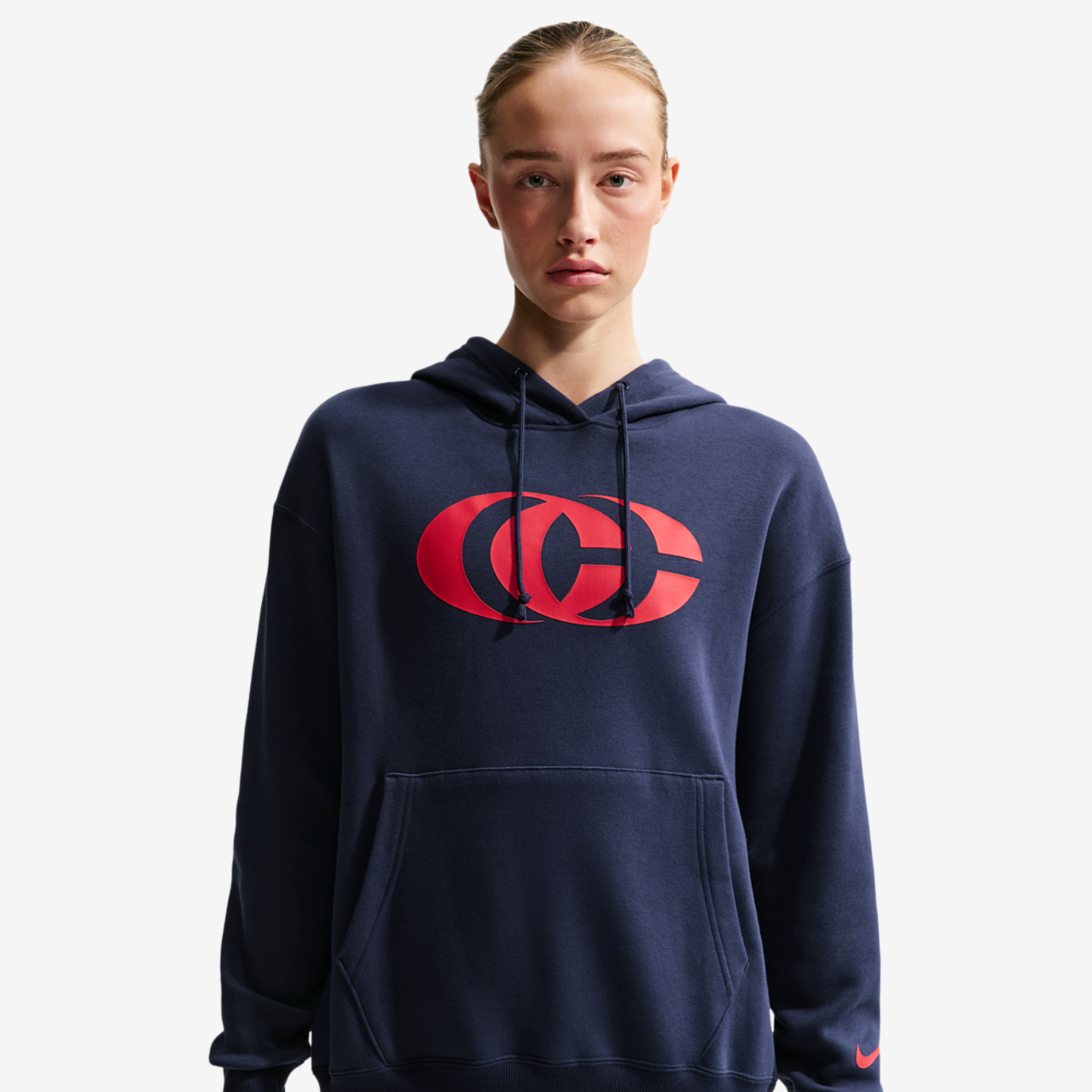 Nike CC Fleece Pullover Essentials Hoodie Image 3 of 6. Tap to open photo gallery.