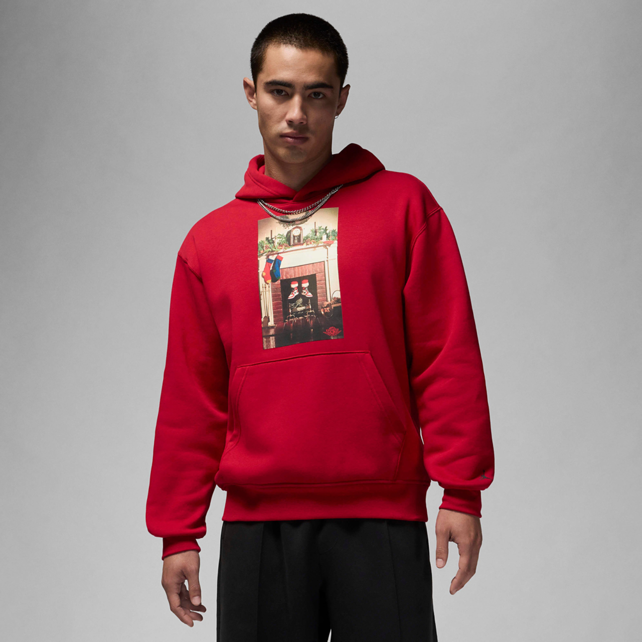 Jordan Jumpman Chimney Fleece Pullover Image 1 of 4. Tap to open photo gallery.