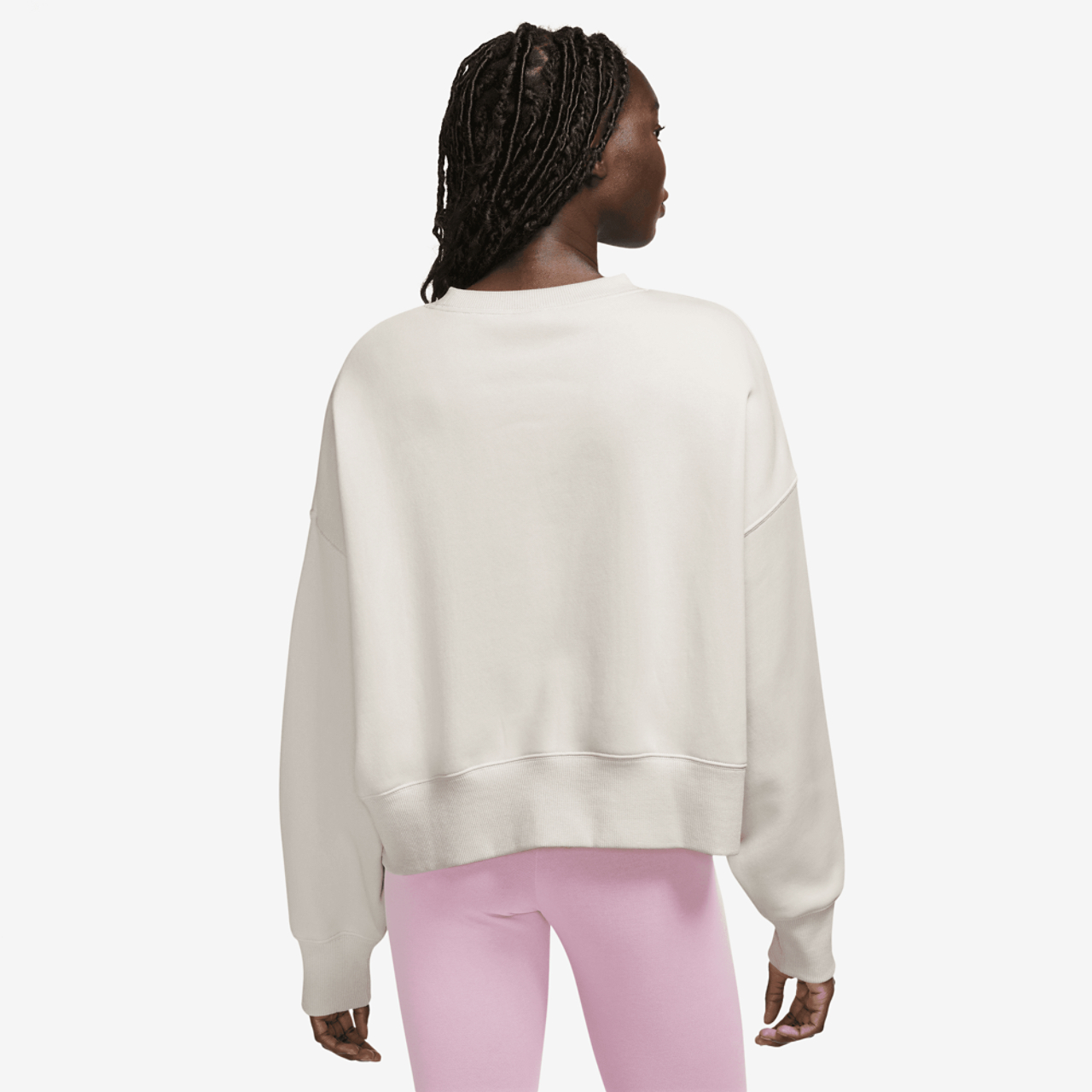 Nike NSW Style Fleece Crew OOS Image 2 of 3. Tap to open photo gallery.