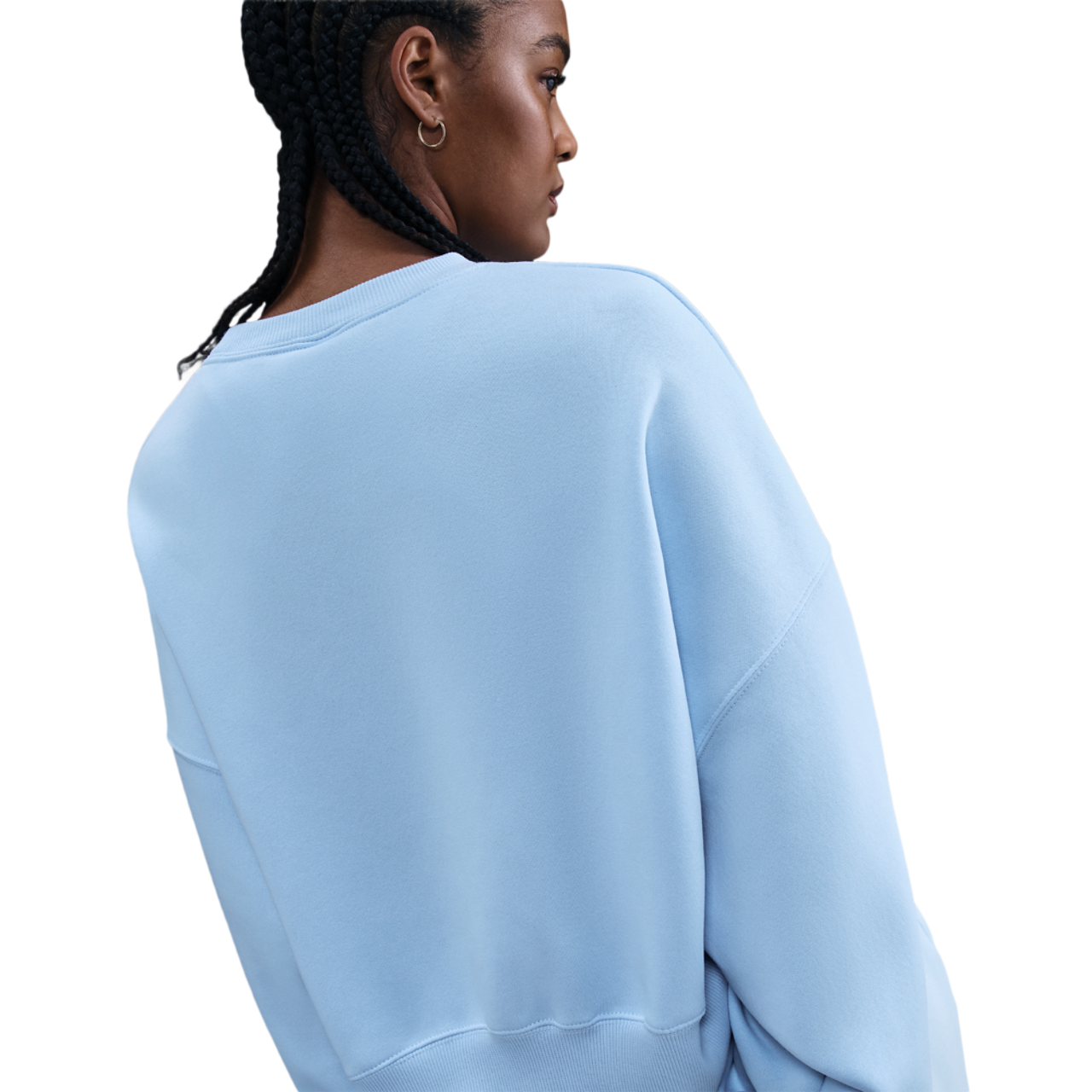 Nike NSW Style Fleece Crew OOS Image 2 of 5. Tap to open photo gallery.