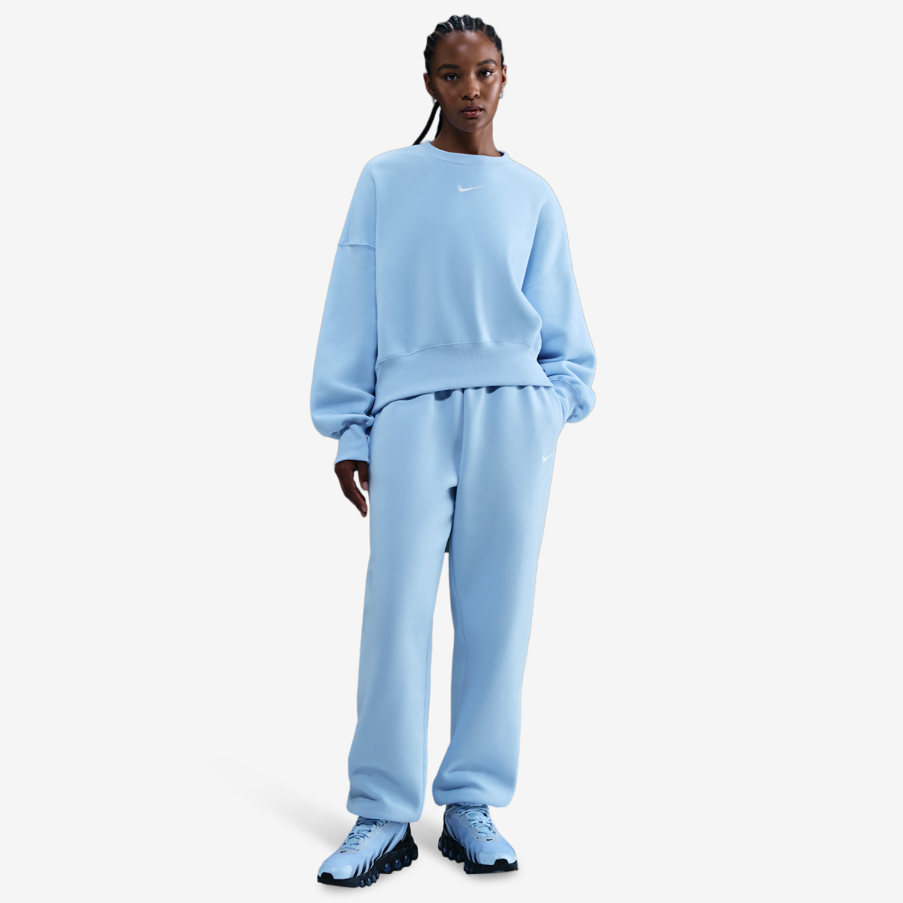 Nike NSW Style Fleece Crew OOS Image 4 of 5. Tap to open photo gallery.