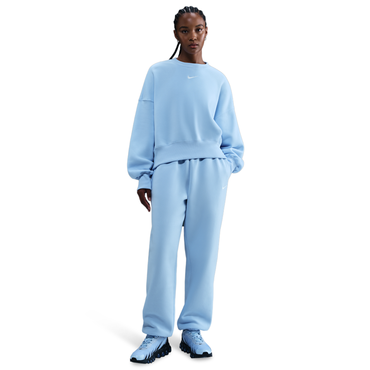 Nike NSW Style Fleece Crew OOS Image 4 of 5. Tap to open photo gallery.