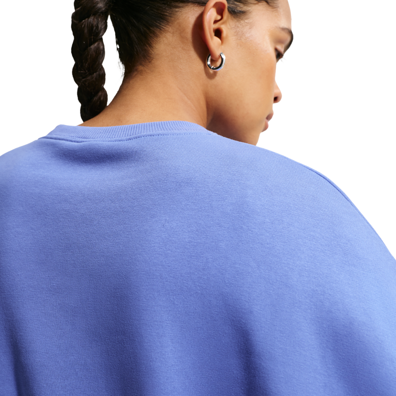 Nike NSW Style Fleece Crew OOS Image 2 of 4. Tap to open photo gallery.